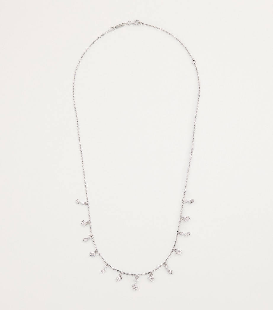 White Gold and Diamond Classic Fireworks Cascade Necklace 18K WG/WD Image 3