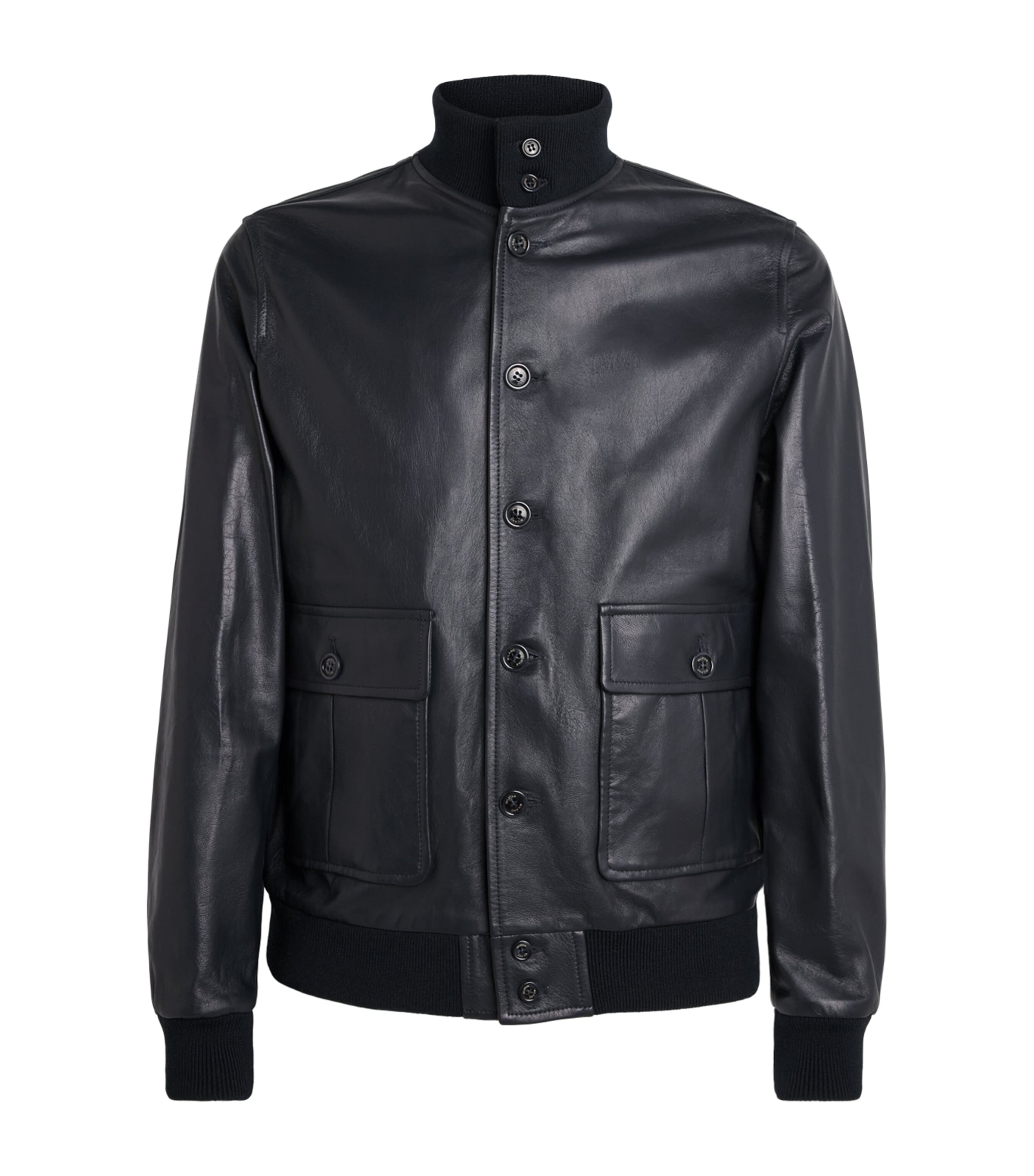 Valstar Leather Padded Valstarino Jacket Navy