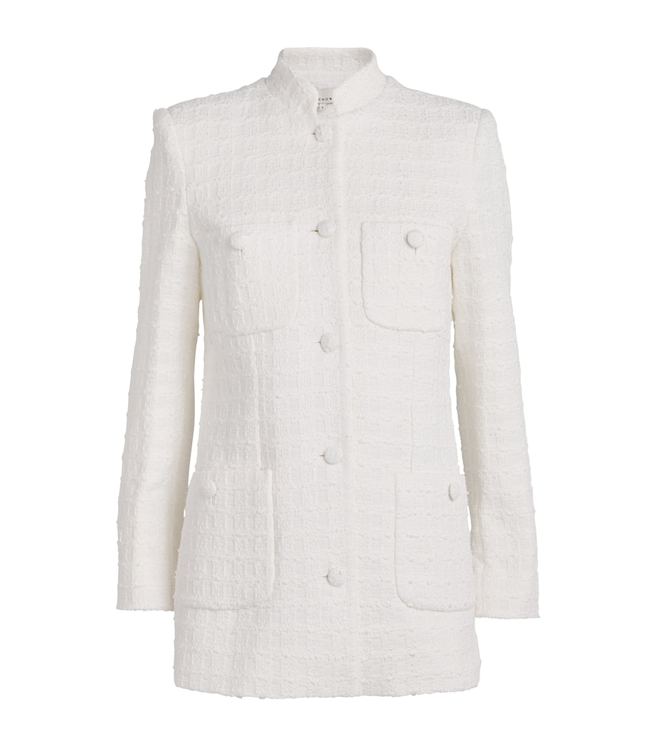 Liberowe Womens Tweed Raja Jacket White Image 1