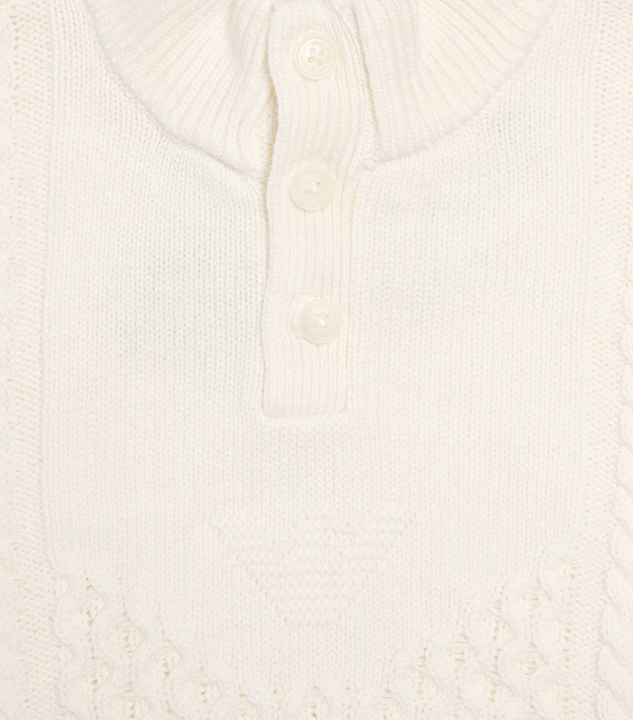 Emporio Armani Kids Cotton-Blend Sweater (4-16 Years) White Sand Image 3
