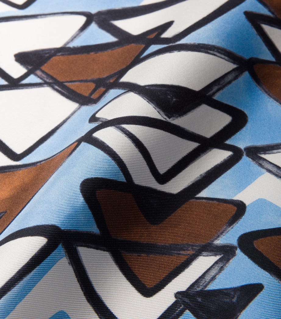 Silk Triangle Print Scarf F0ZD2 Image 3