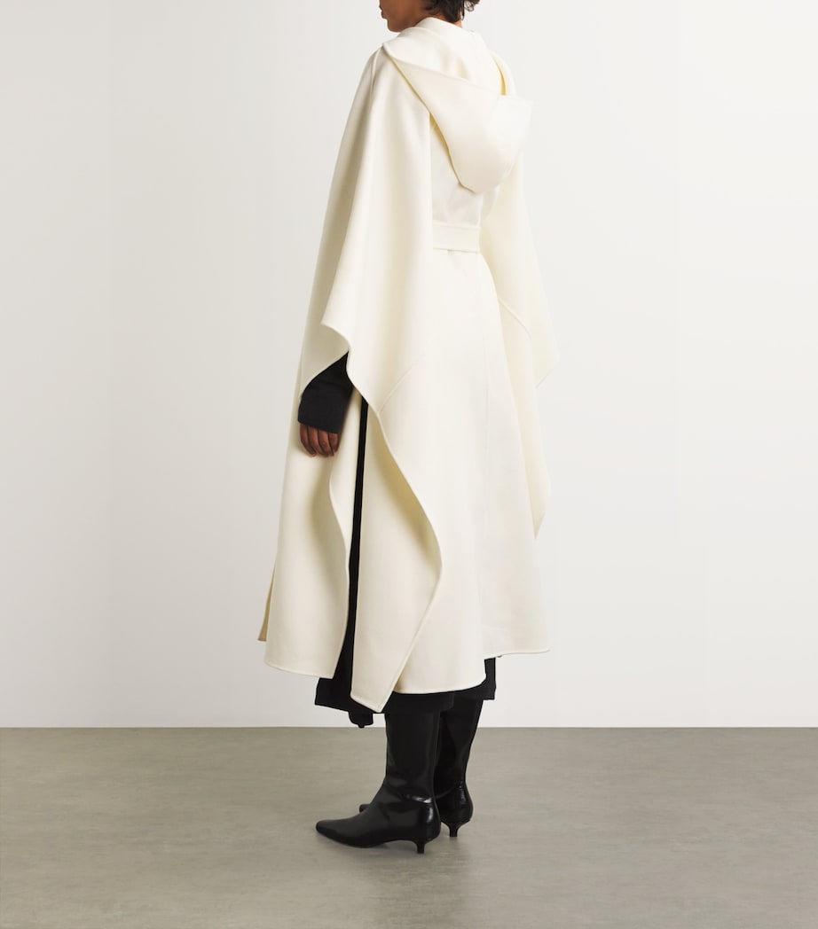Mackage Womens Wool Kirstyn Cape Coat Cream Image 4