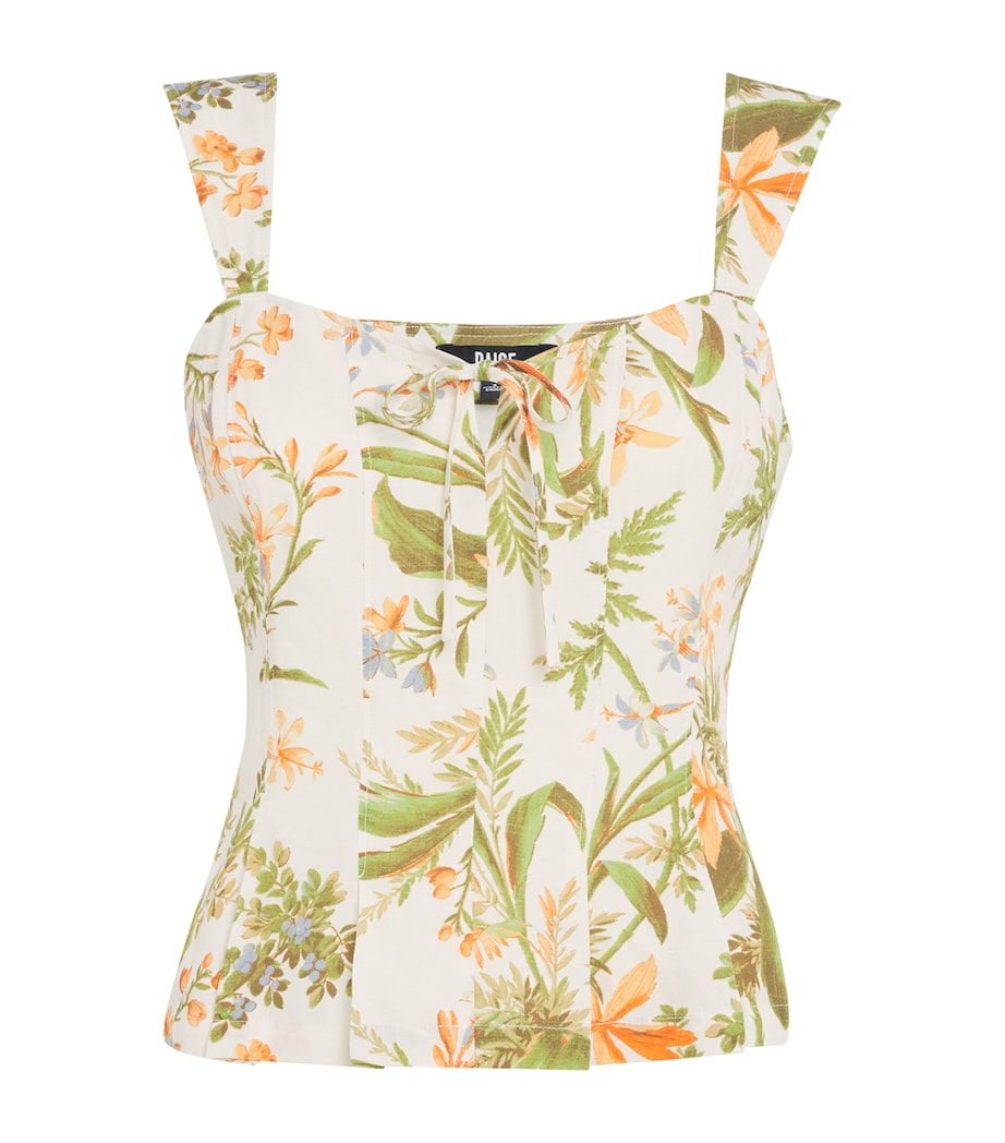 Floral Print Coralee Top OYSTER WHITE MULTI Image 1