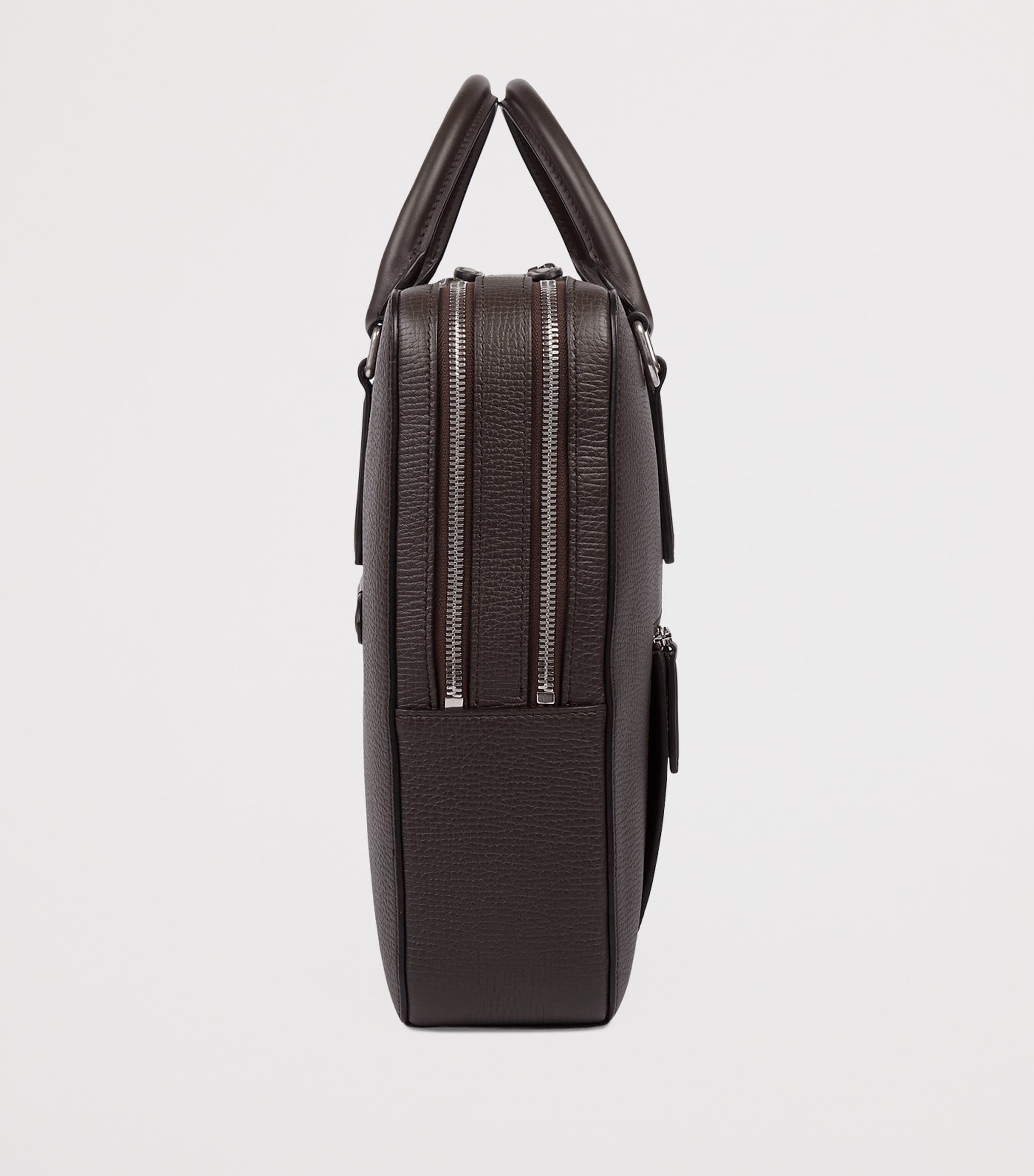 Large Calfskin Ludlow Briefcase D BROWN Image 4