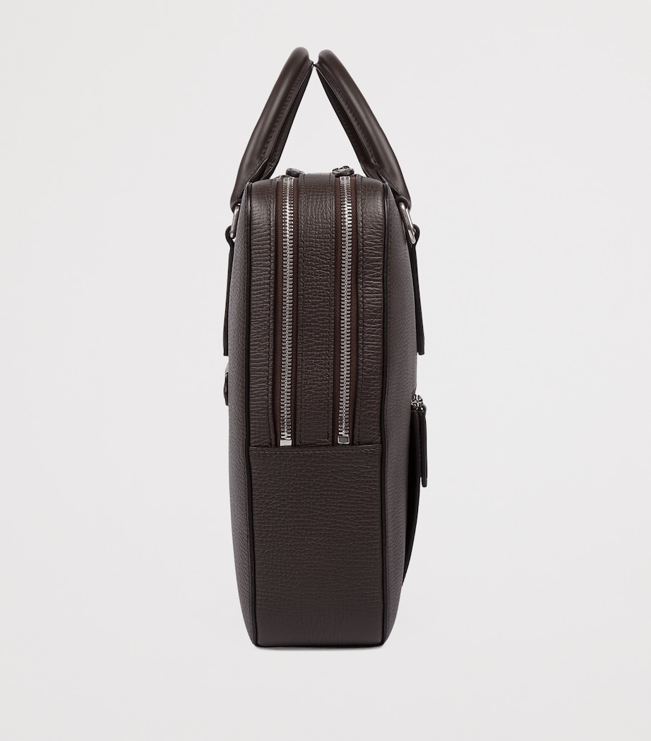 Large Calfskin Ludlow Briefcase D BROWN Image 4