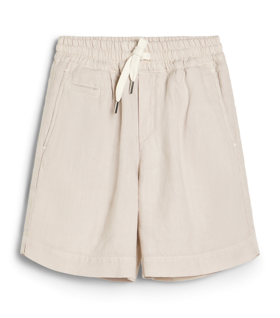 Brunello Cucinelli Kids Linen Bermuda Shorts (4-6 Years) Image 1