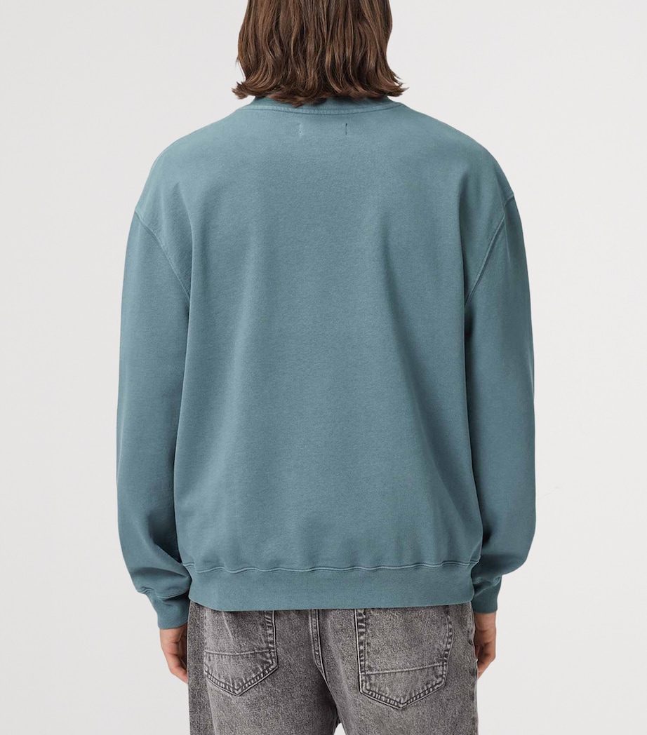AllSaints Mens Xander Sweatshirt Lunar Blue Image 4
