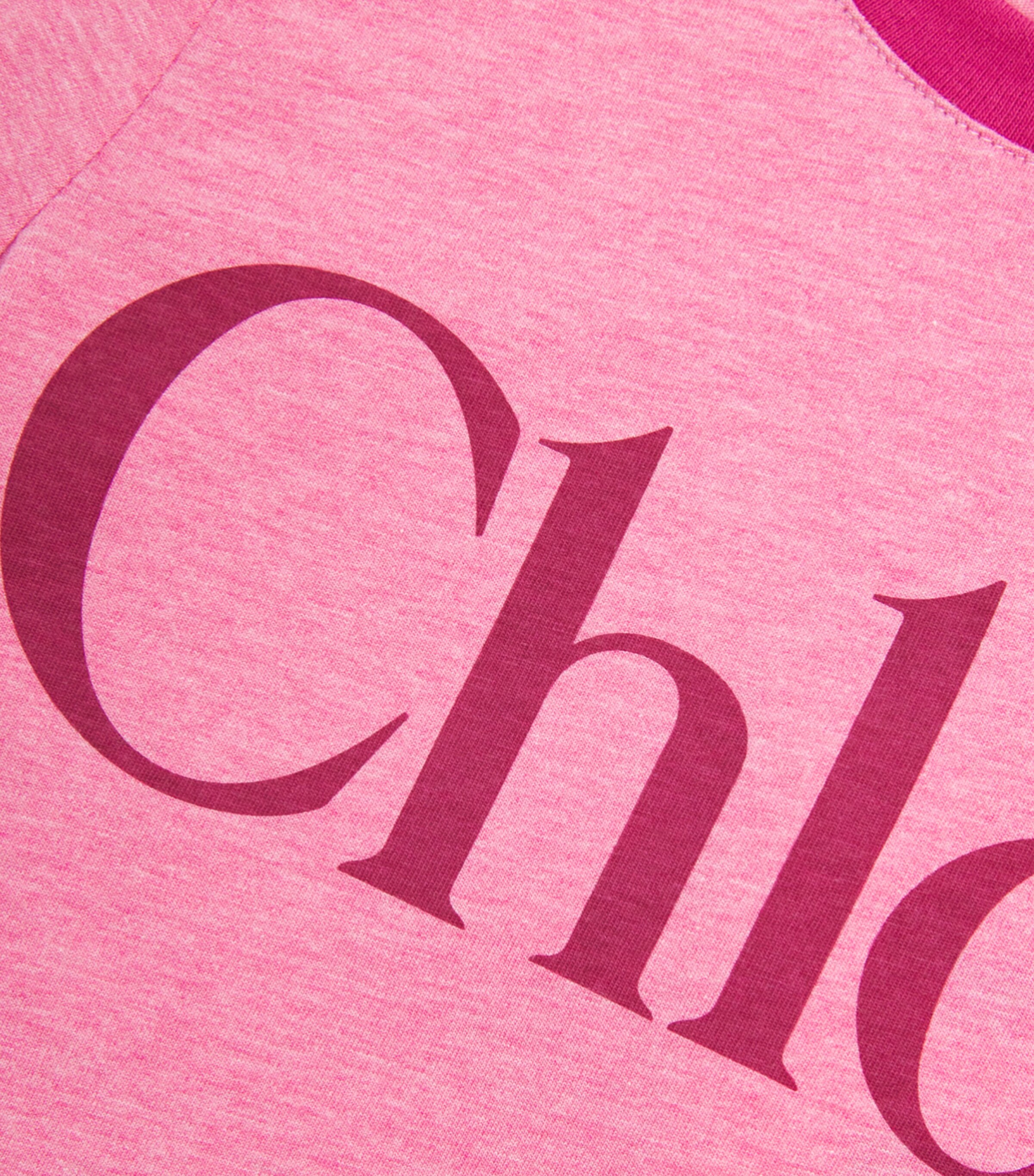 Chloé Kids Cotton Logo T-Shirt (4-14 Years) Marl Image 3