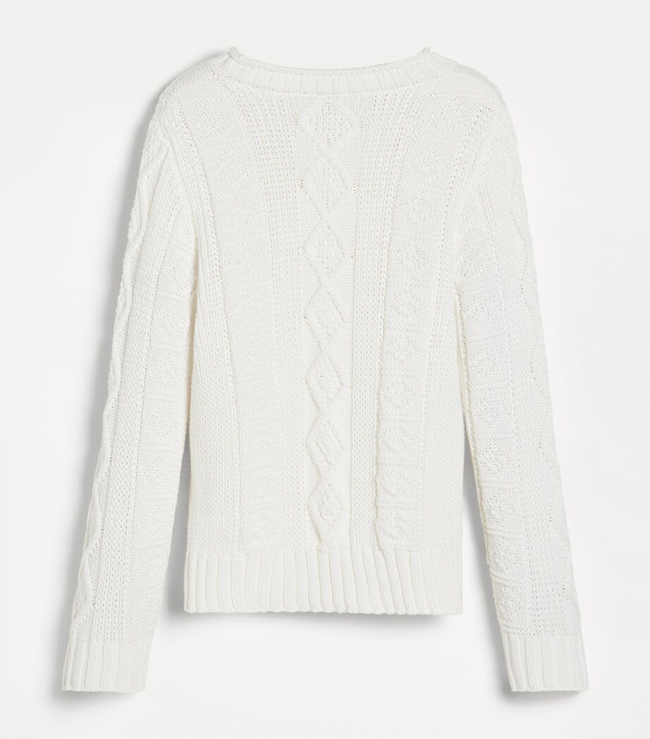 Brunello Cucinelli Kids Cotton Cable-Knit Sweater (4-6 Years) Image 2
