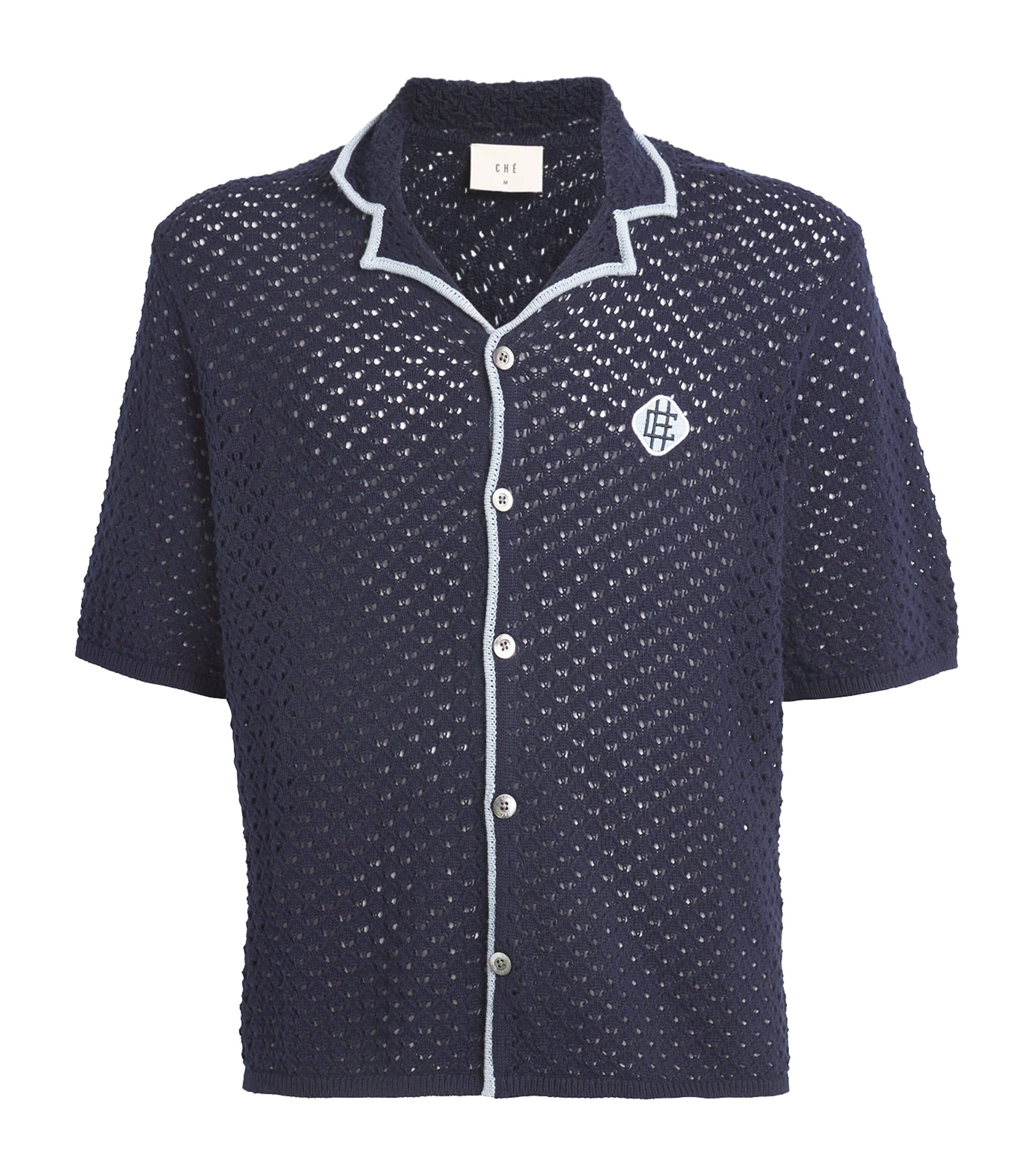 Che Knitted Rover Shirt In Navy