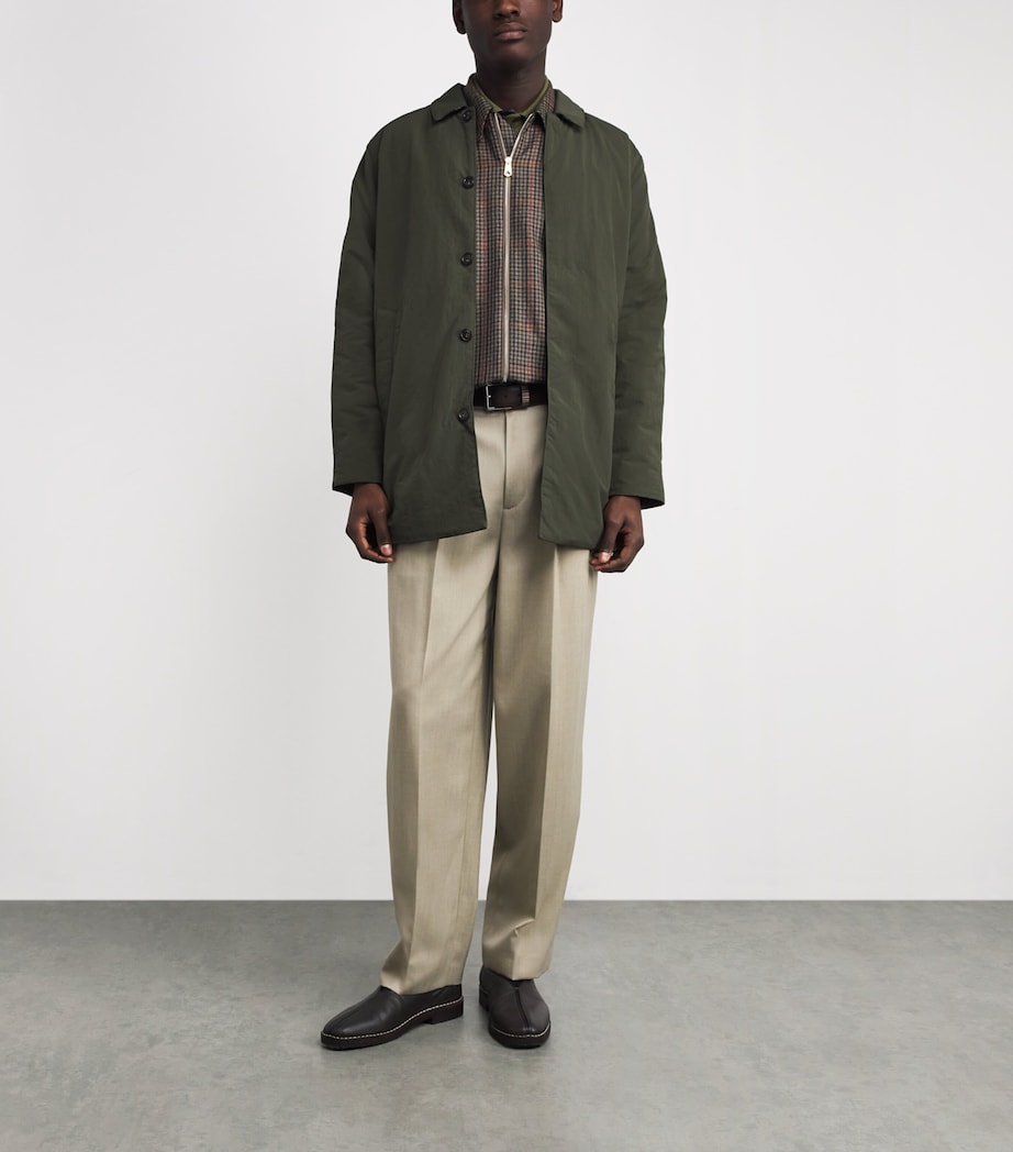 Wadded Lorden Showerproof Jacket OL72 OLIVE Image 2