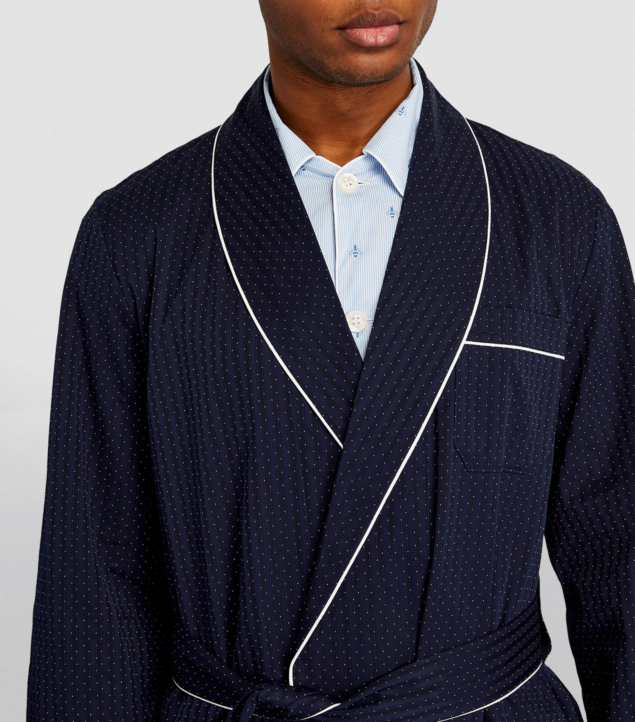 Royal 40 Piped Robe NAVY Image 6