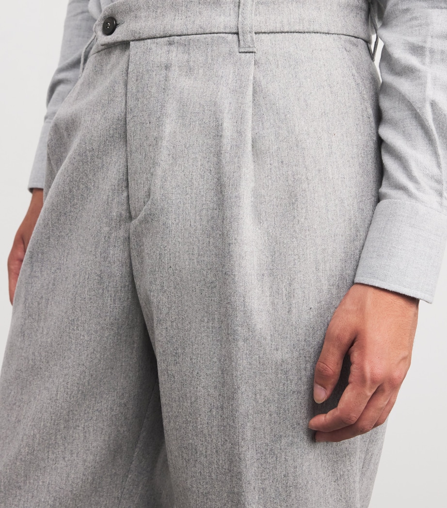 Single-Breasted Check Blazer GRIGIO CHIARO MELANG Image 6