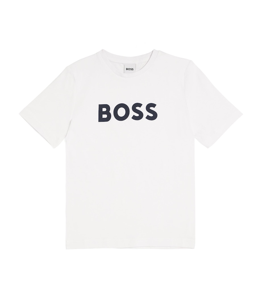Cotton Logo T-Shirt (4-16 Years) WHITE Image 1