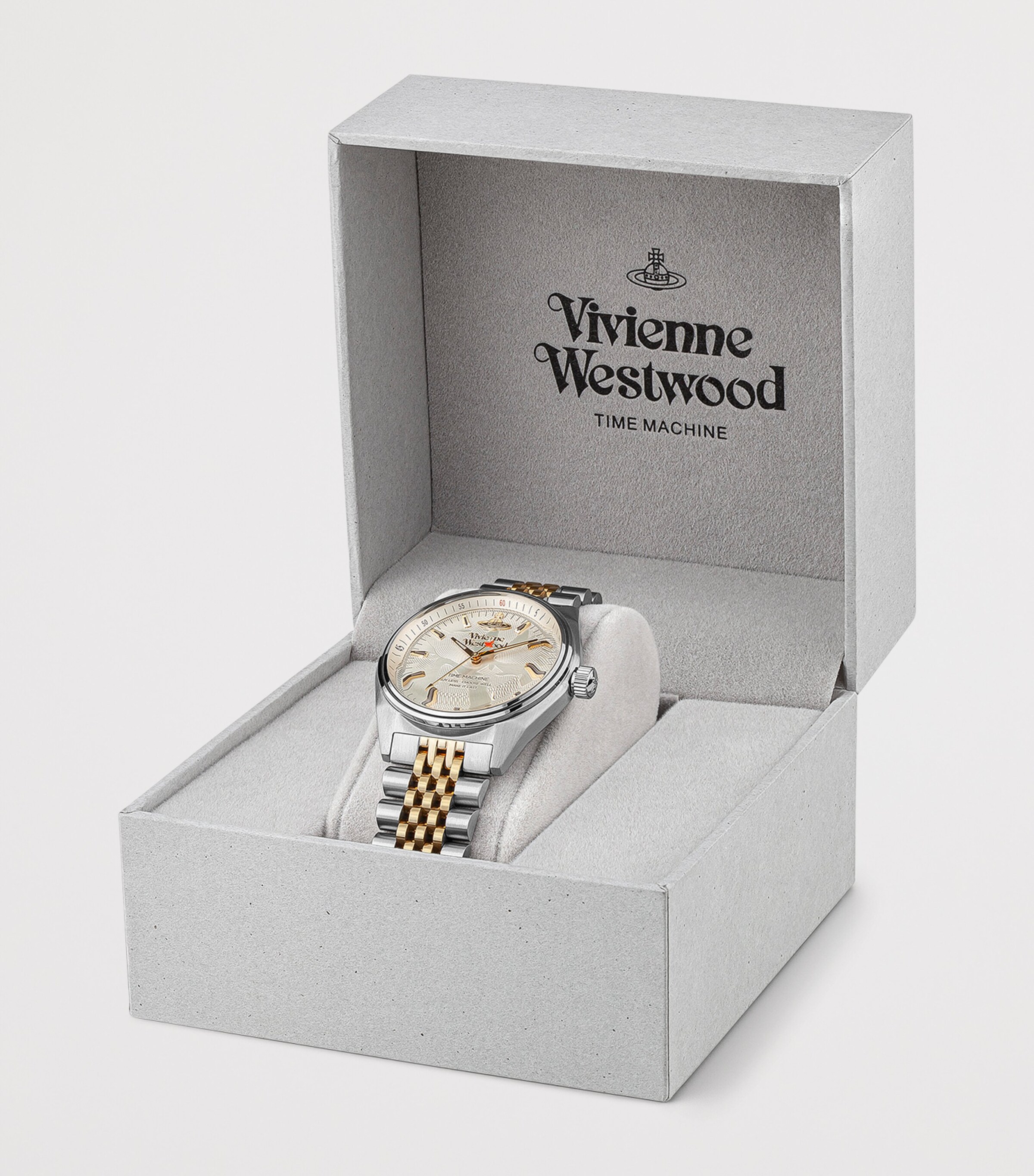 Vivienne Westwood Stainless Steel Lady Sydenham Watch 39mm Gry Gld Image 5