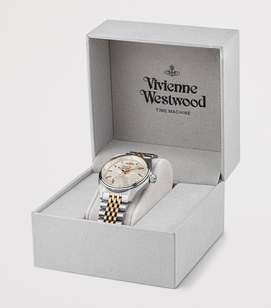 Vivienne Westwood Stainless Steel Lady Sydenham Watch 39mm Gry Gld Image 5