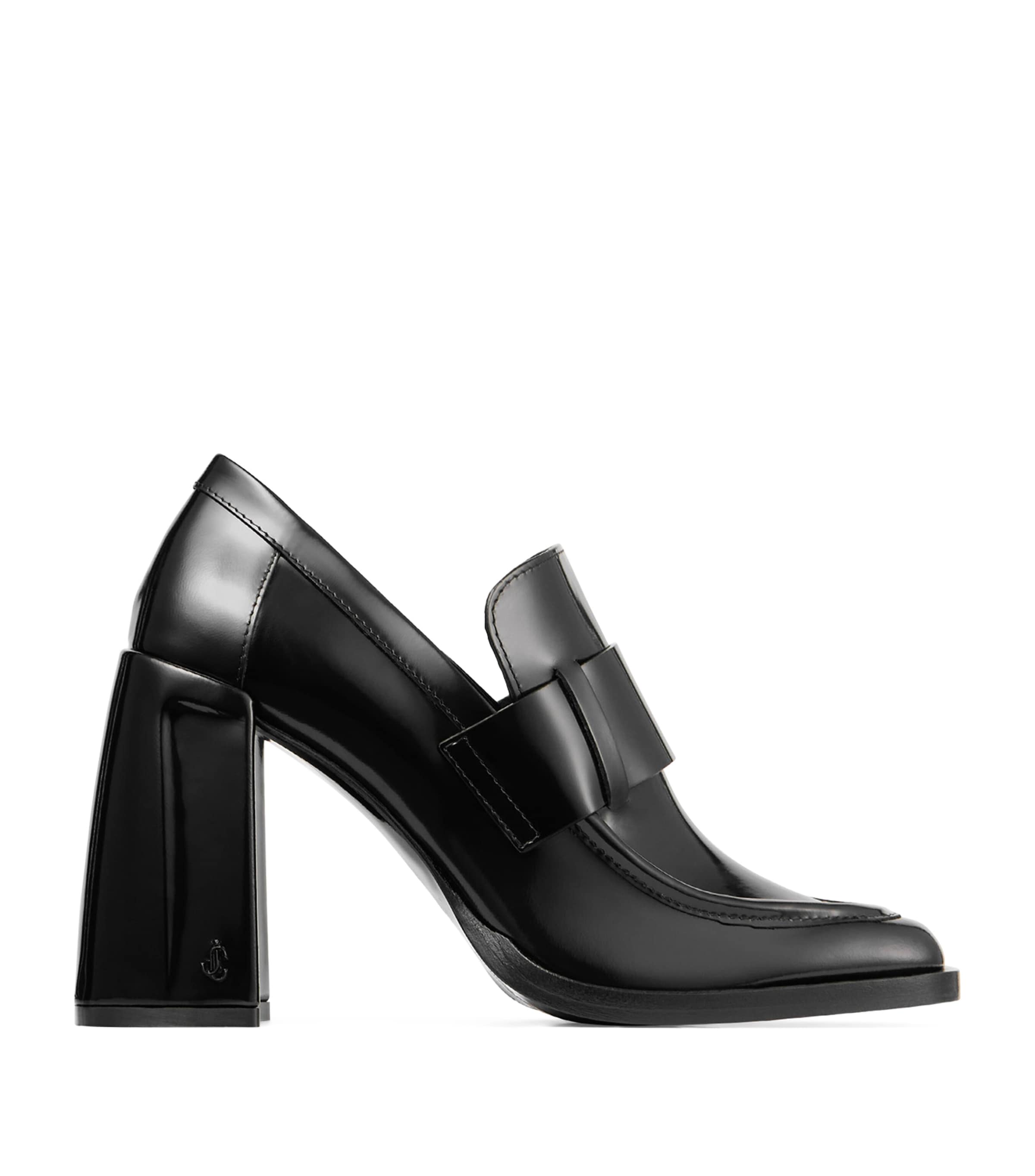 Jimmy Choo Tylor 95 Leather Heeled Loafers In Multi