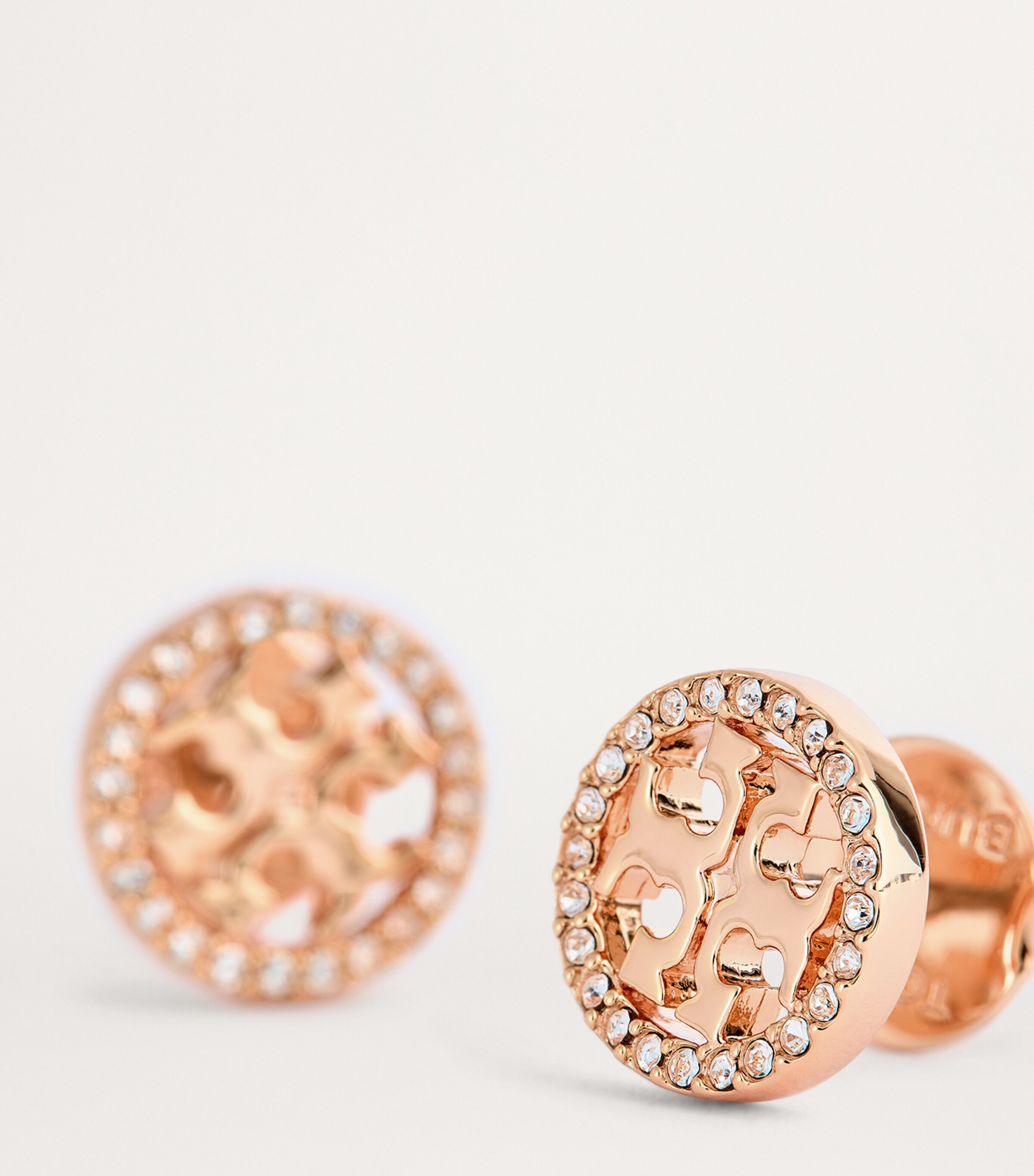 Miller Pavé Studs ROSE GOLD / CRYSTAL Image 6