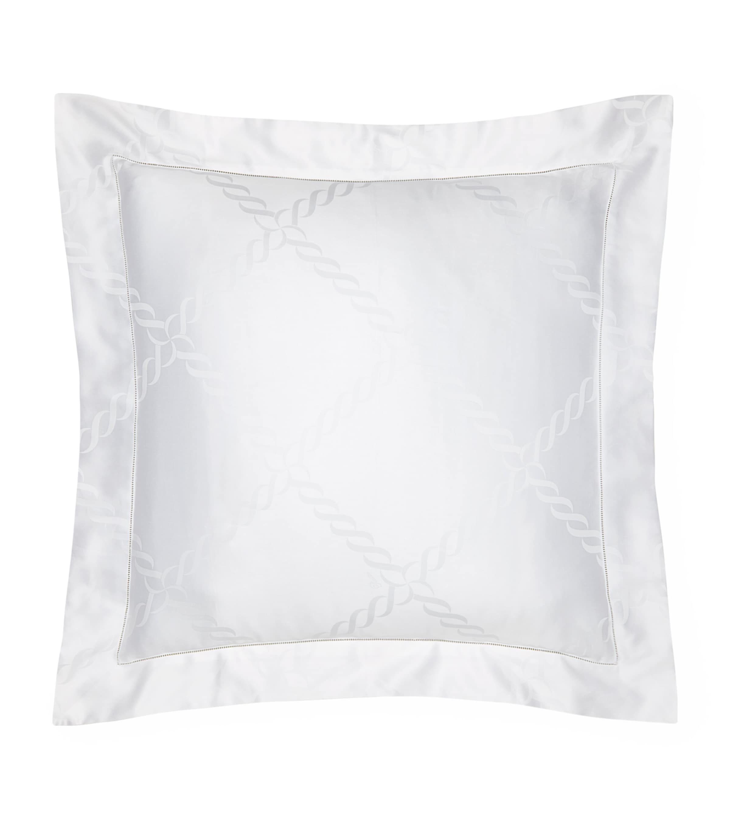 Pratesi Treccia Square Pillowcase In White