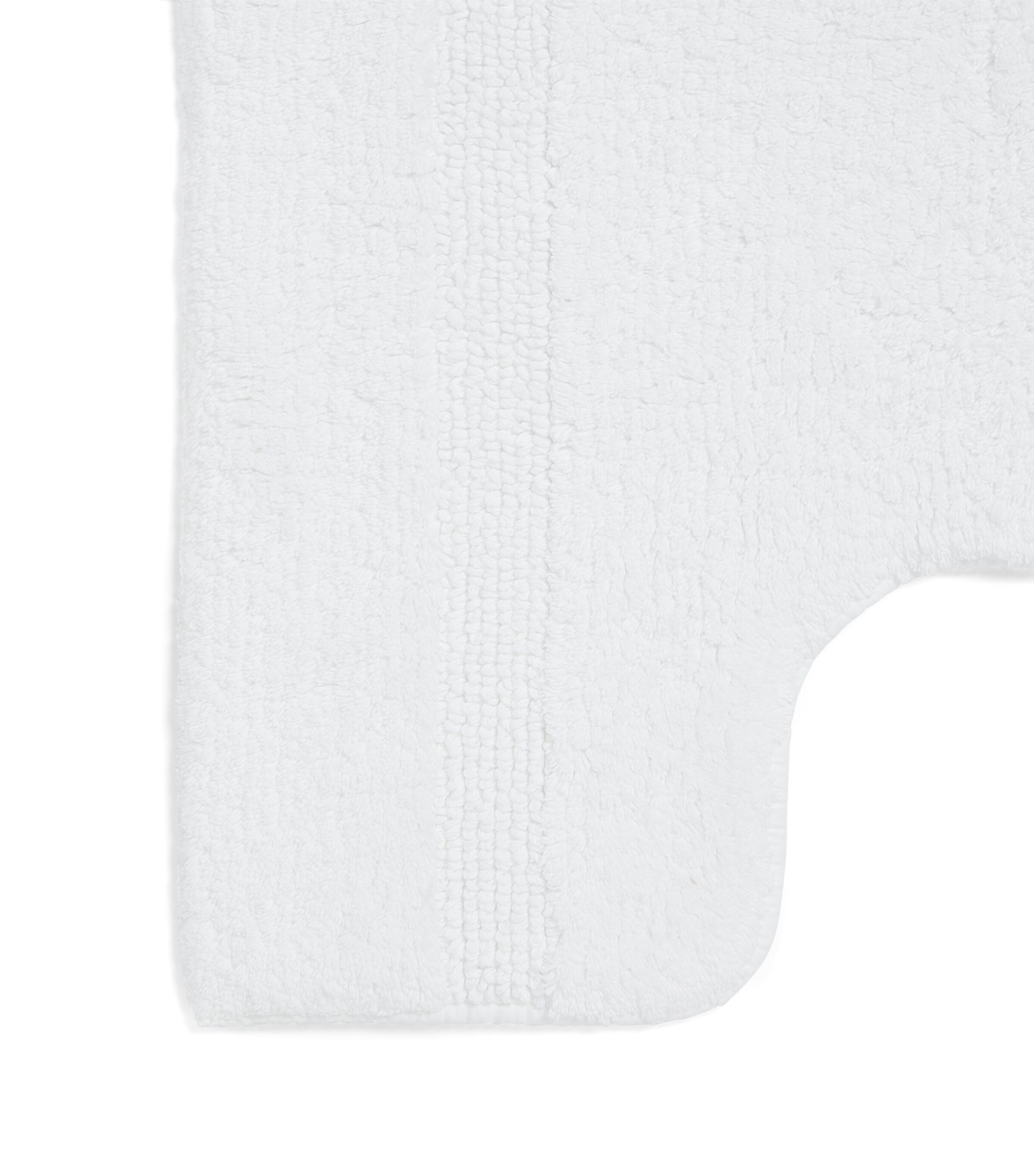 Abyss & Habidecor Cotton Reversible Pedestal Bath Mat (60cm x 60cm) White Image 2