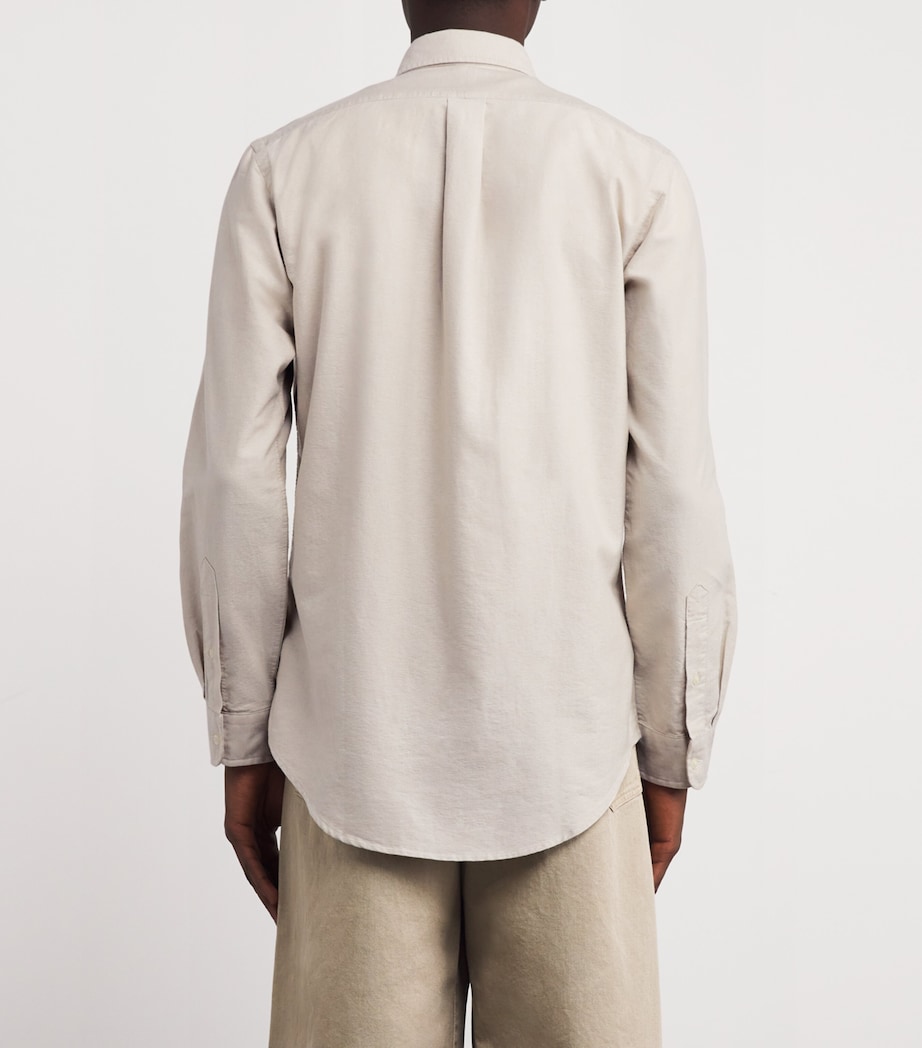 Cotton Oxford Shirt BEIGE/KHAKI Image 4