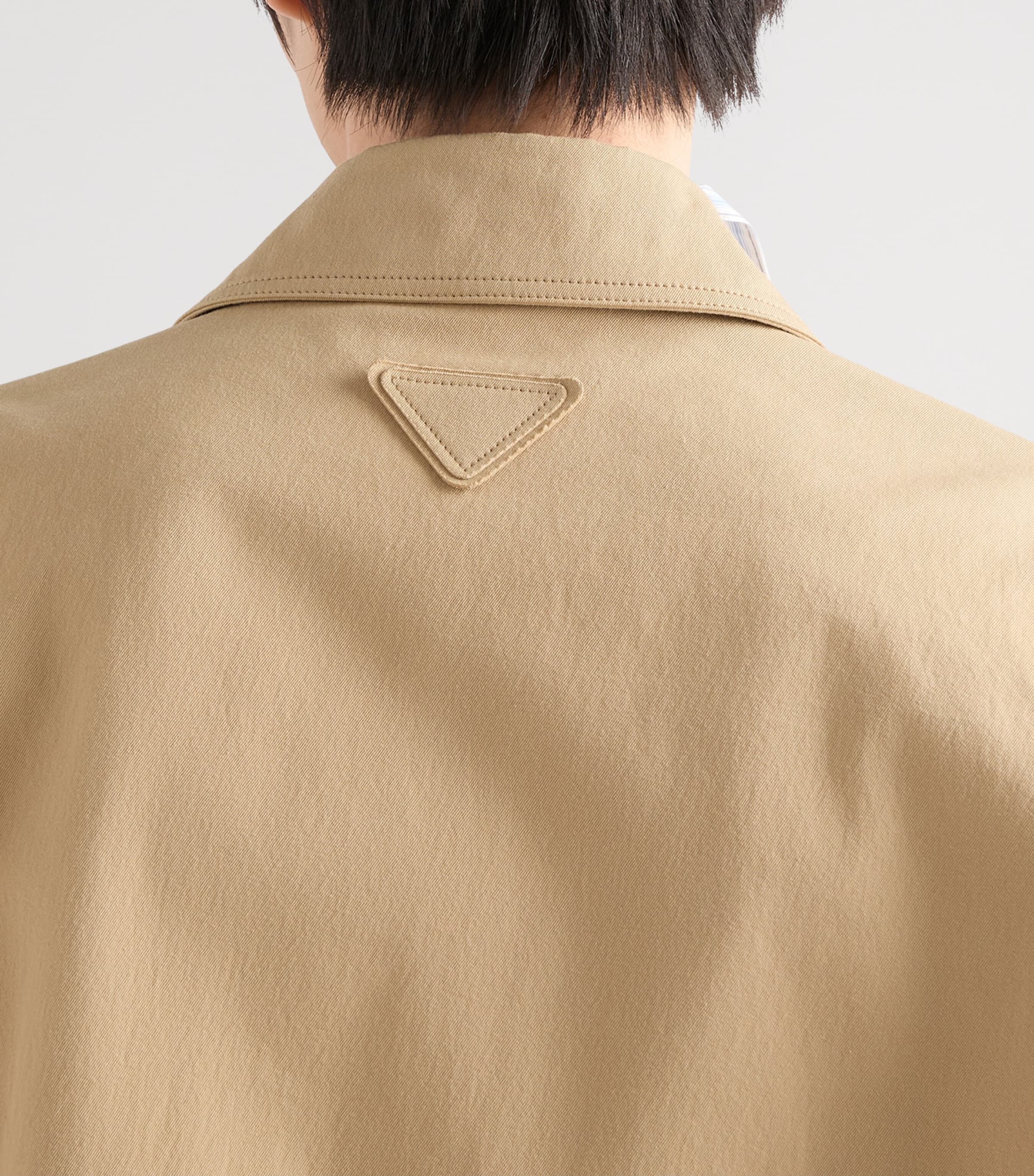 Prada Mens Cotton Collared Jacket Neutral Image 6