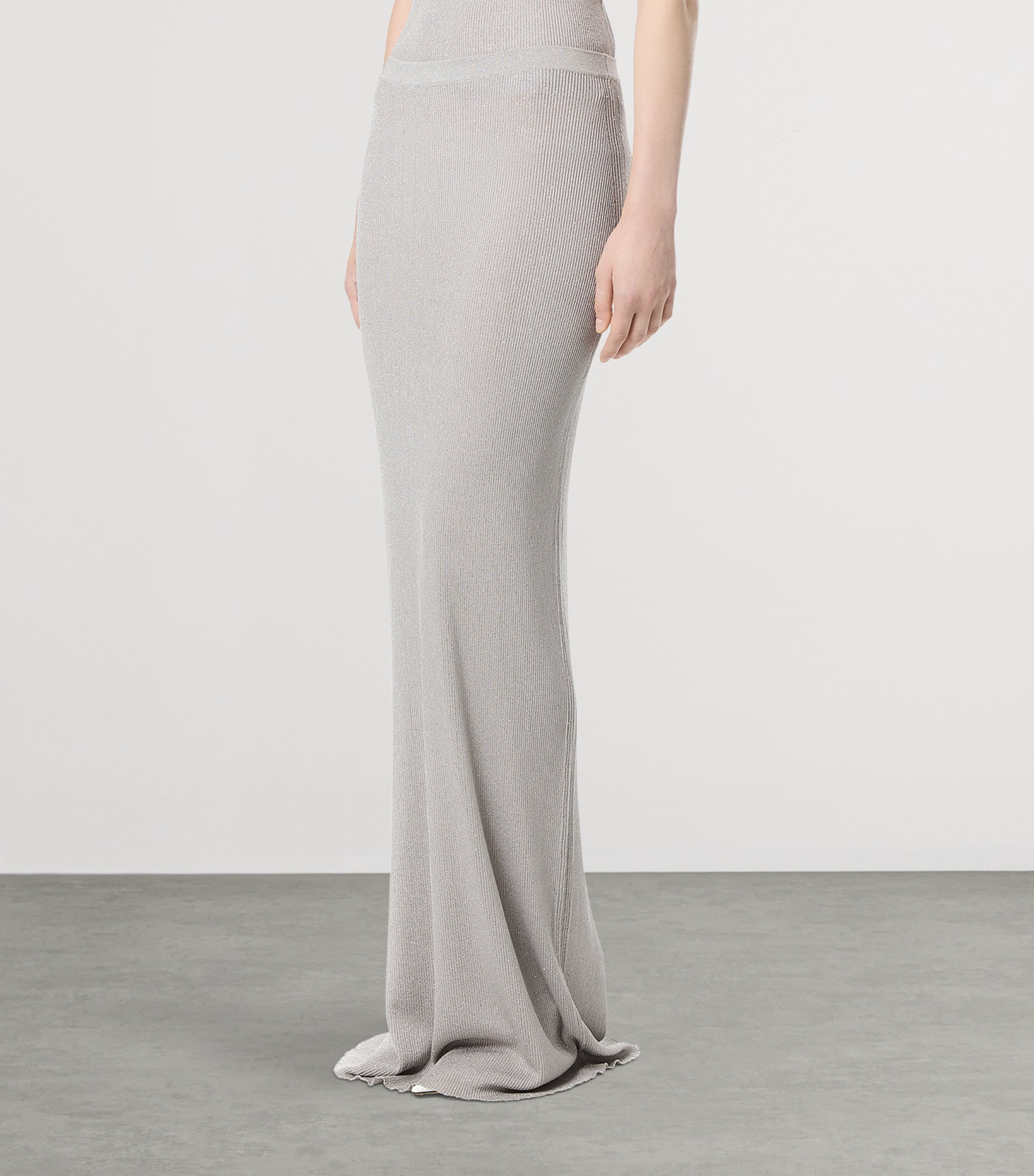TOM FORD Womens Knitted Micro-Sequin Maxi Skirt Taa Image 3