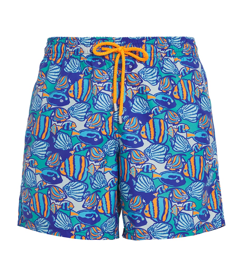 Fishy Vibes Print Moorea Swim Shorts 613-MARRAKECH Image 1