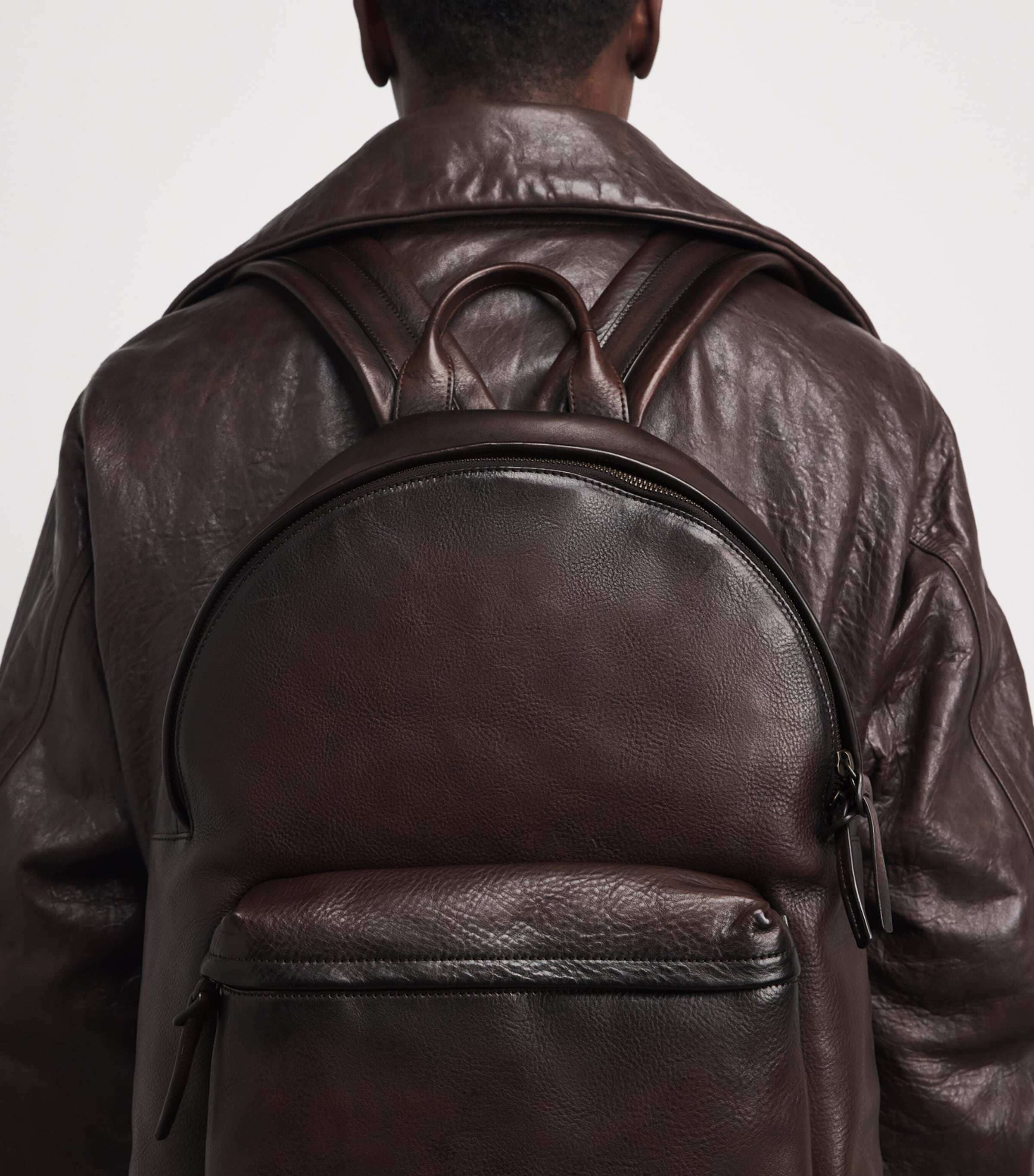 Officine Creative Leather Pack Backpack Testa Di Moro Image 2