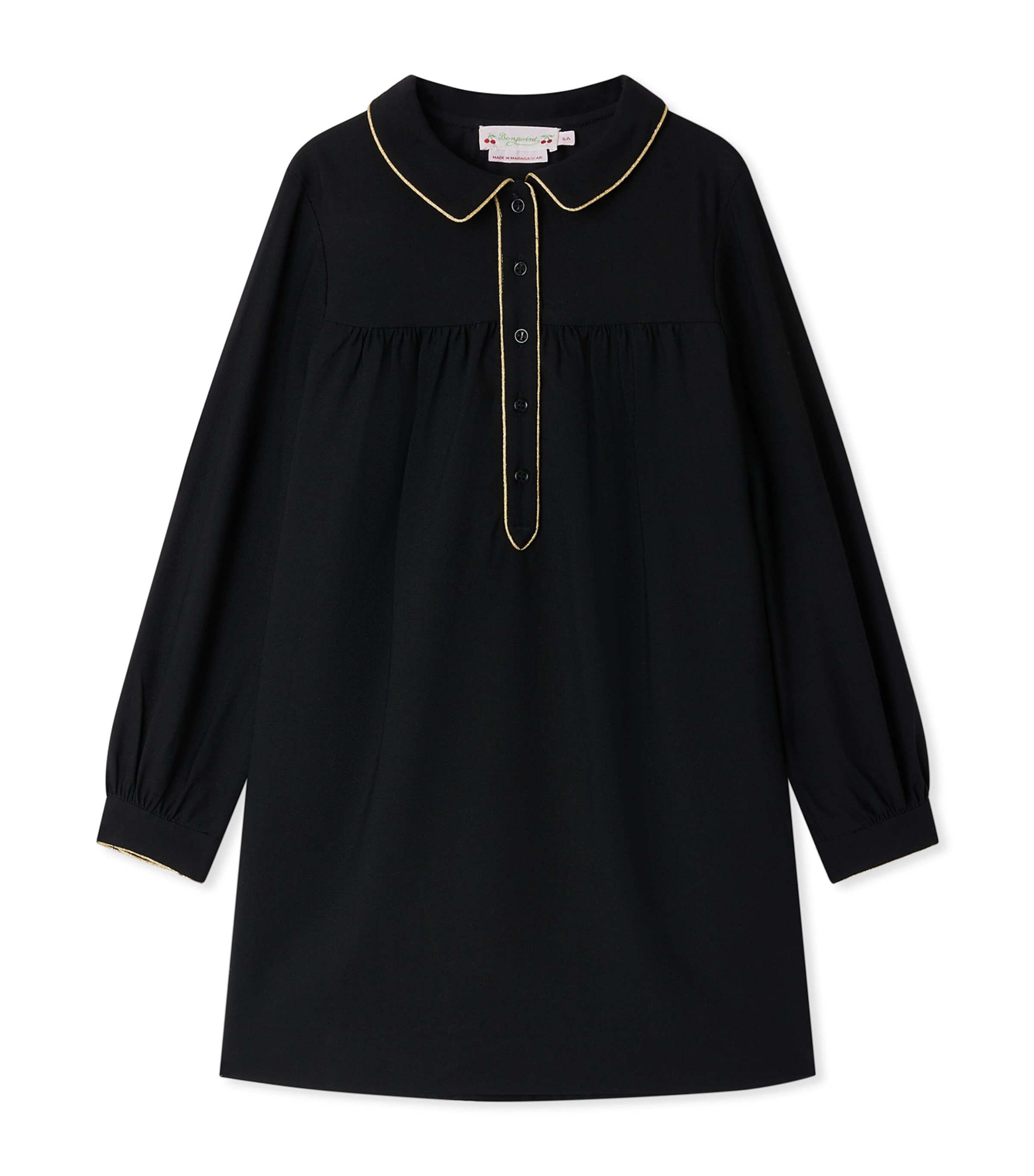Bonpoint Black Twill Dress (4-8 Years) Harrods US