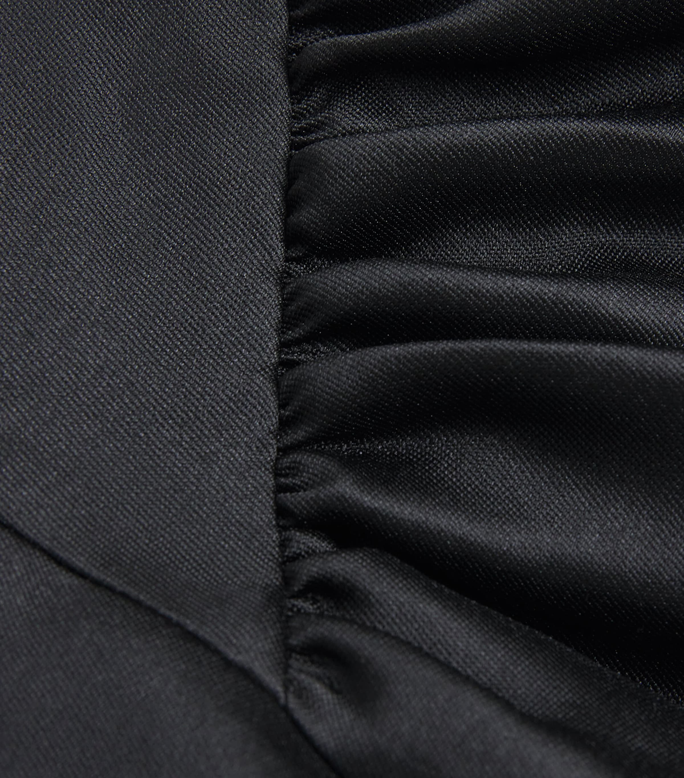 Self-Portrait Womens Taffeta Mini Dress Black Image 6