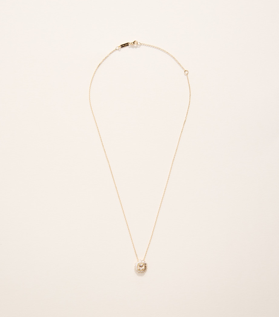 Suzanne Kalan Yellow Gold and Diamond One of a Kind Flower Necklace Yg/wd Image 3