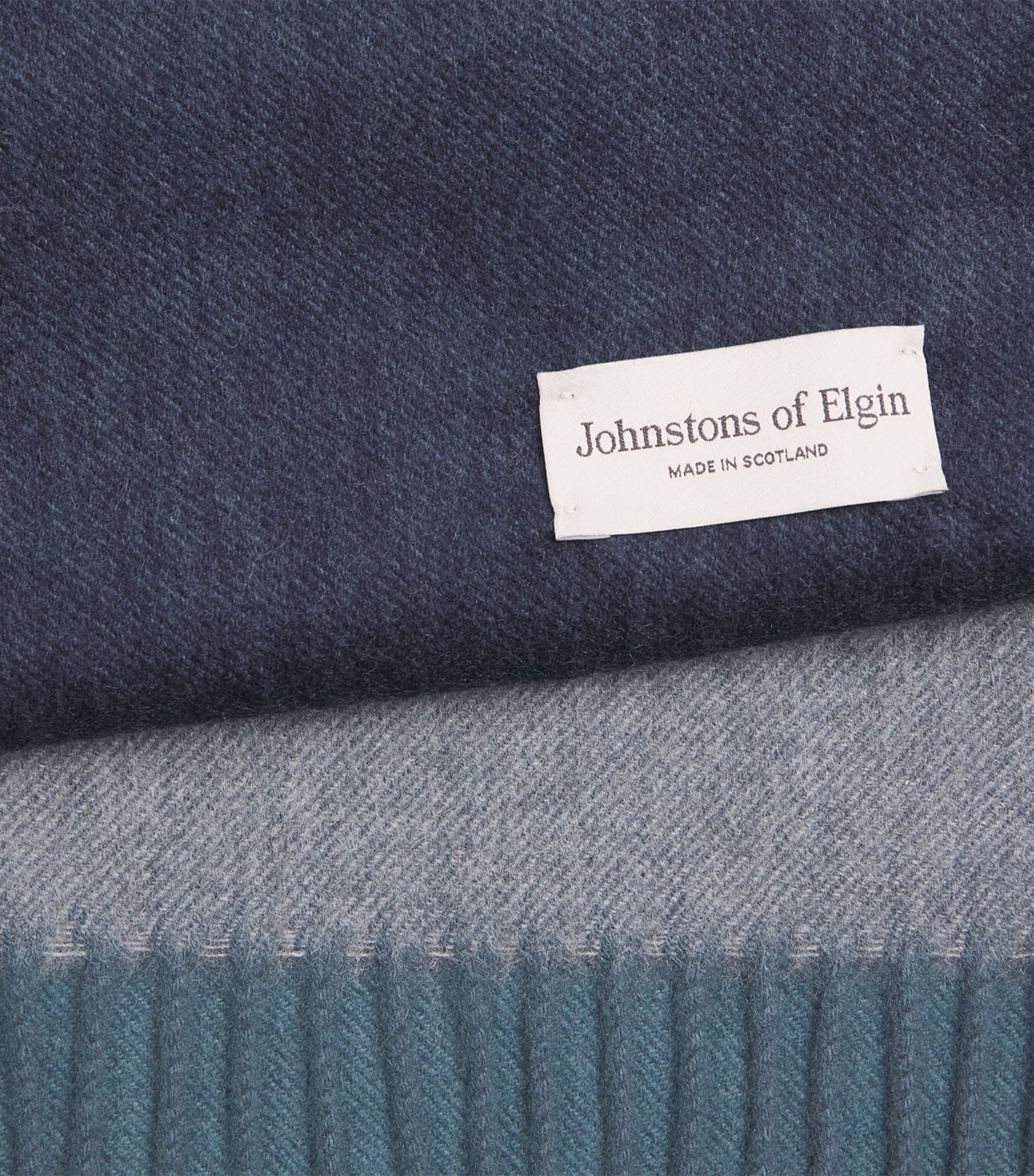 Johnstons Of Elgin Cashmere Ombré Scarf Sky Image 4