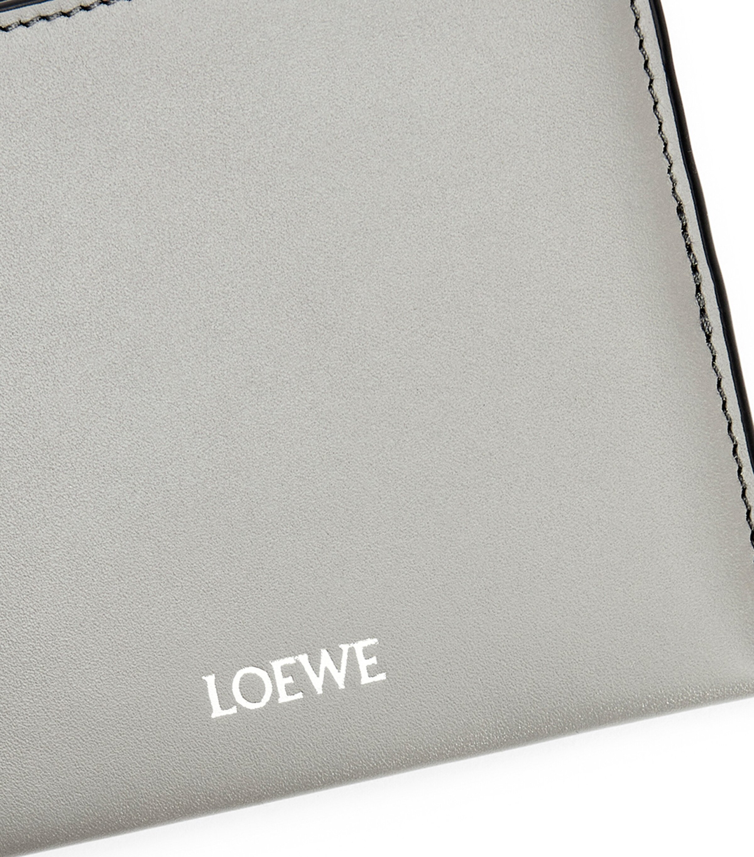 Leather Bifold Wallet PEARL GREY/DARK GREY Image 5