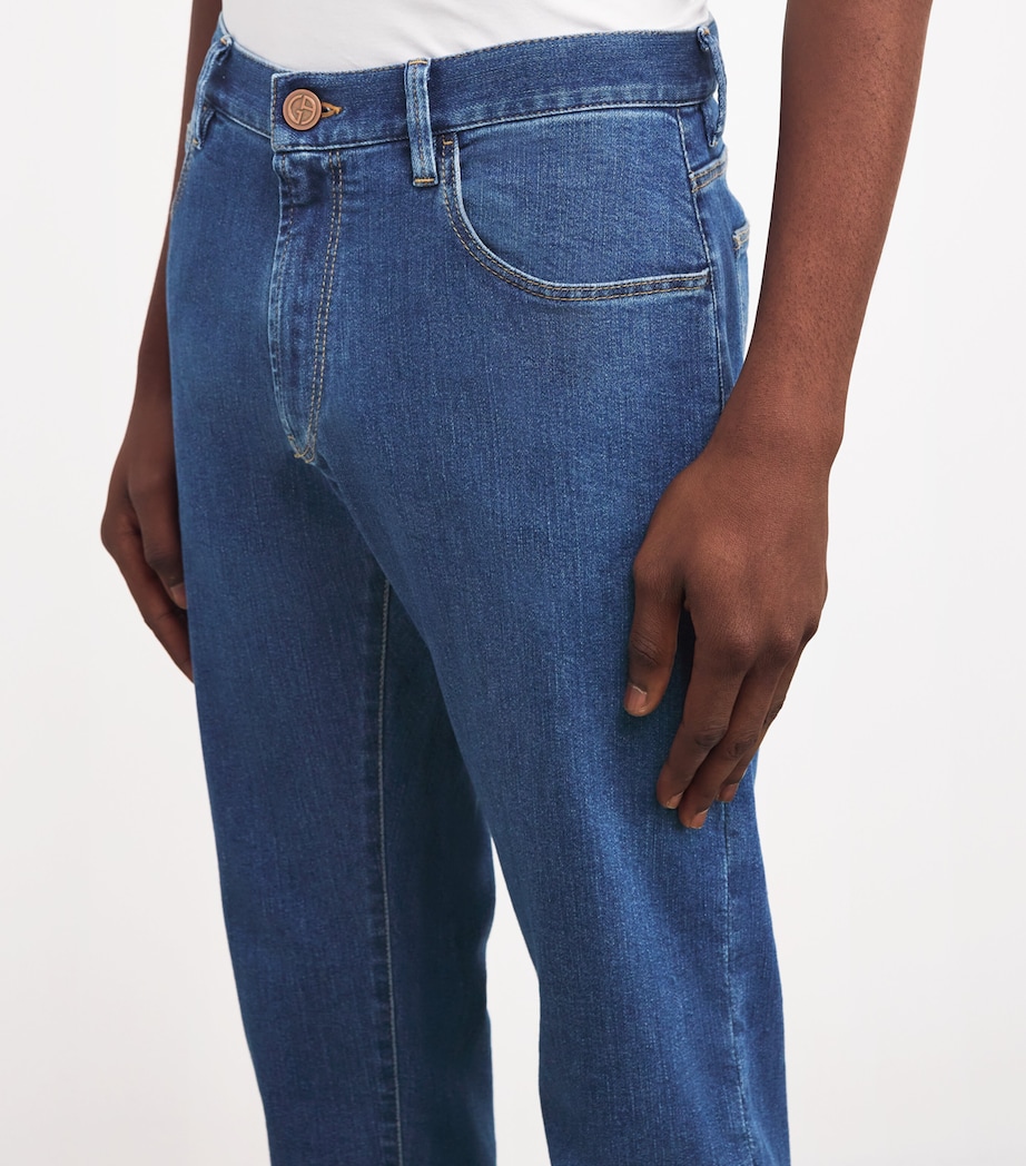 Stretch-Cotton Straight Jeans MB002 Image 6