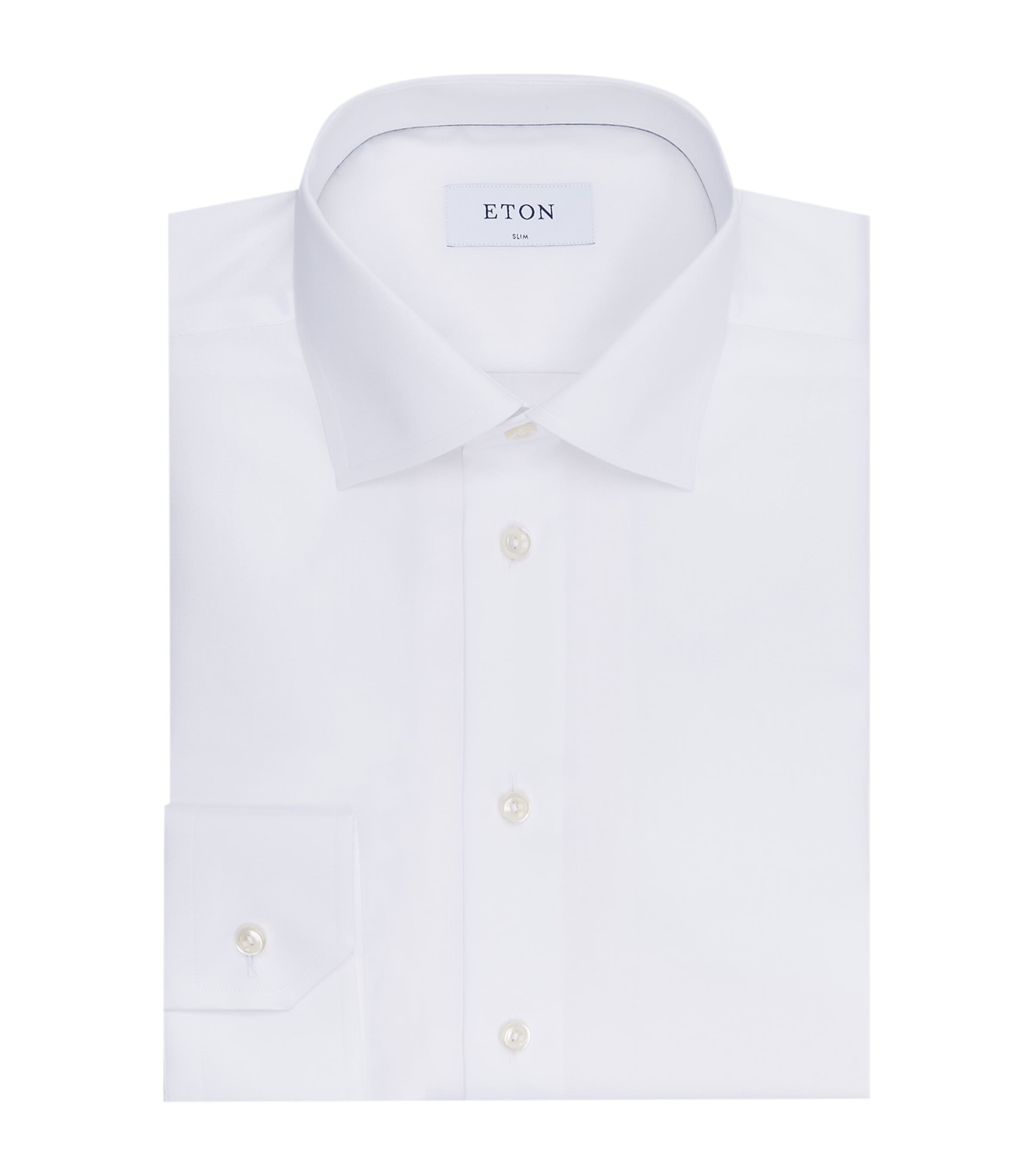 Eton Signature Twill Slim Fit Shirt In White