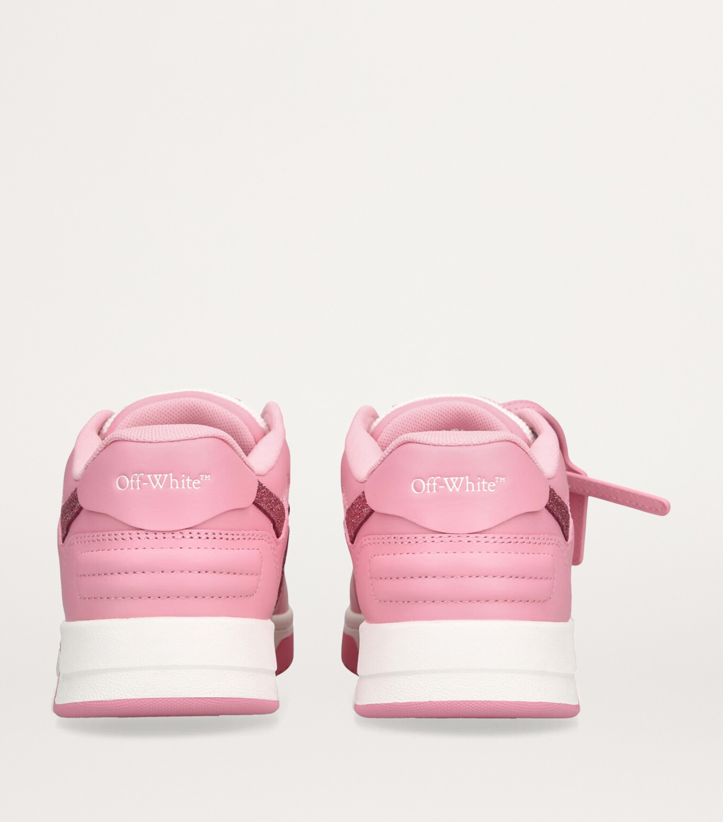 Off-White Kids Leather Out of Office Sneakers Pink Image 2