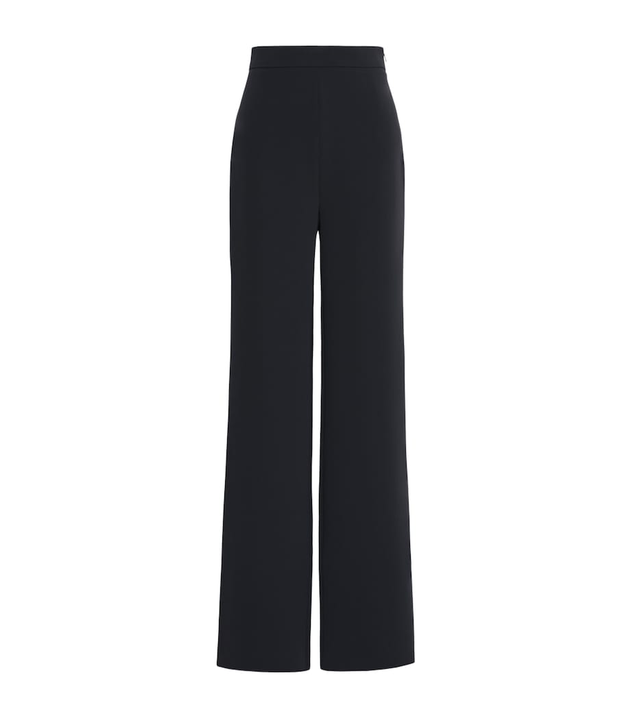 Max Mara Womens Cady Wide-Leg Trousers Midnightblue Image 1