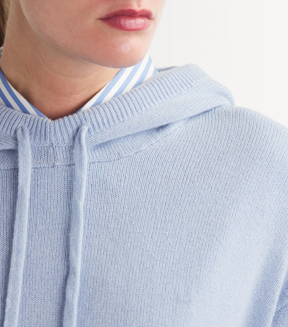 Harrods Womens Cashmere Hoodie Mirage Image 6