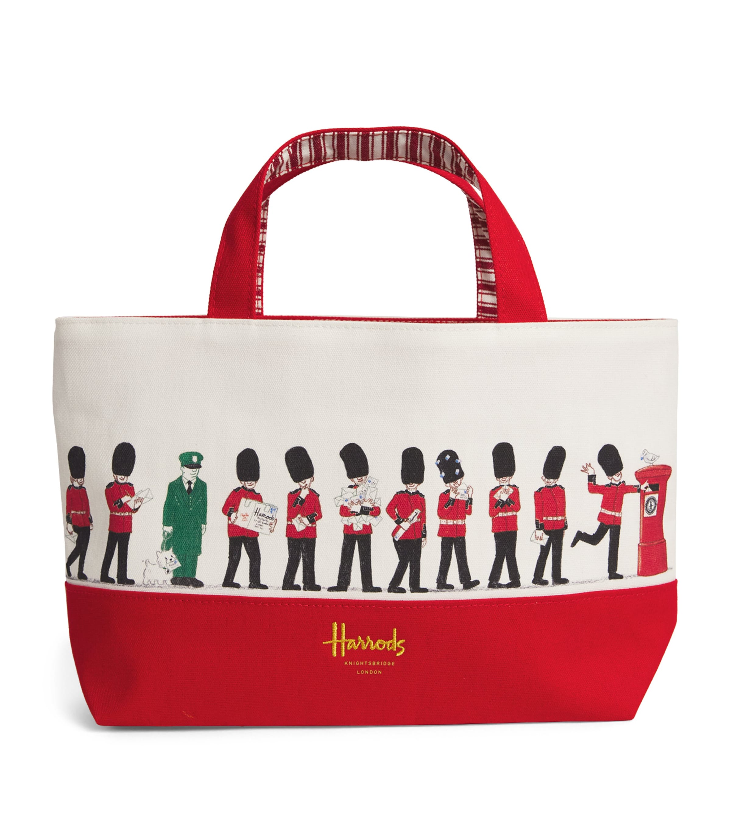 【Harrods】ハロッズ限定 King's Guard & Post Box トートバッグ Harrods Post Box Tote Bag | Harrods US