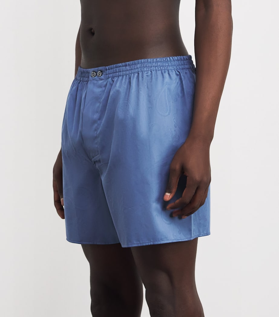 Cotton Jacquard Boxers 453 BLUE Image 2