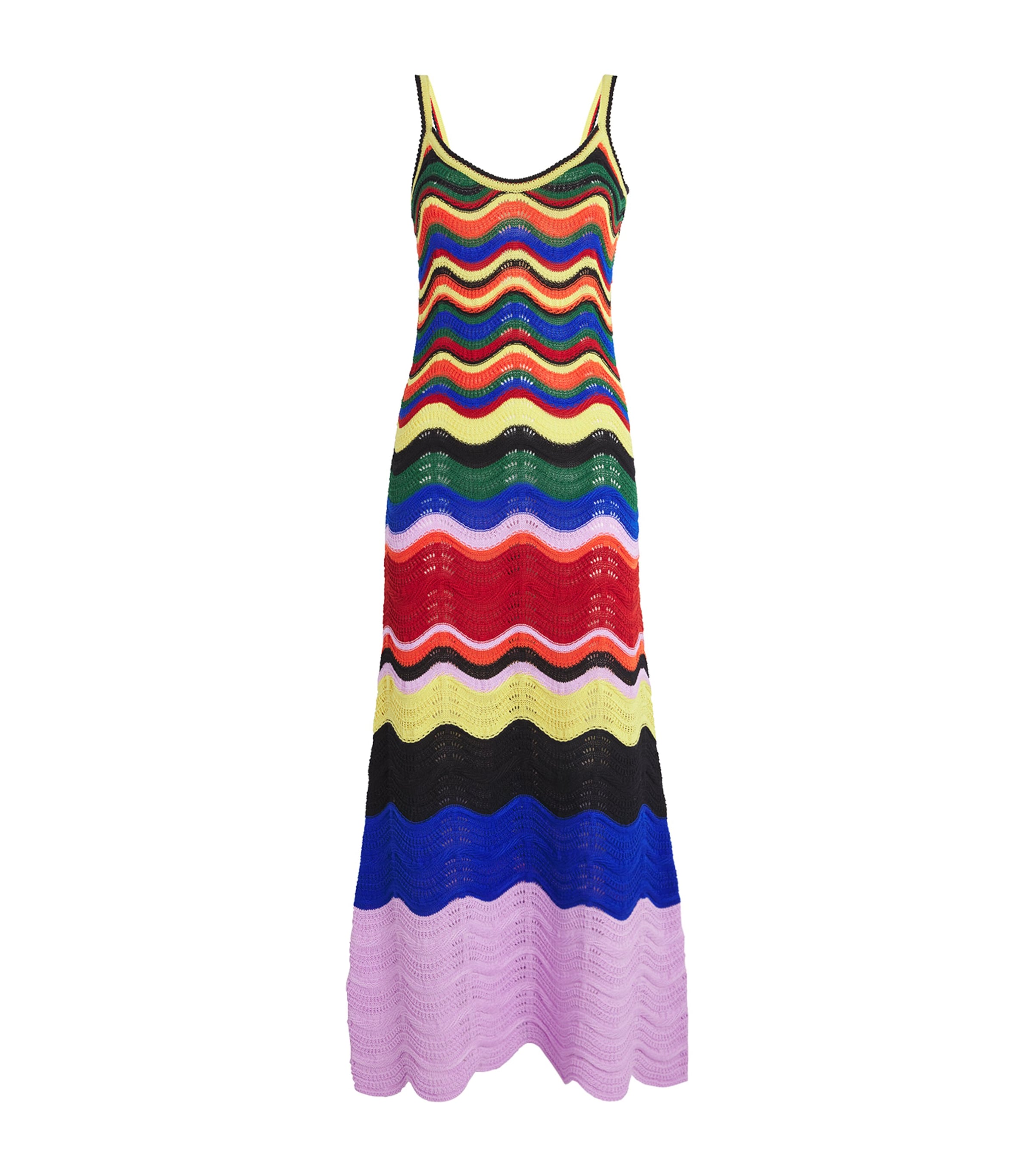 Crochet Chevron Maxi Dress