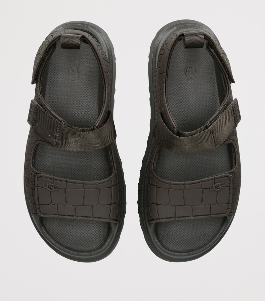 UGG Croc-Embossed Goldenglow Sandals Grey/dark Image 2