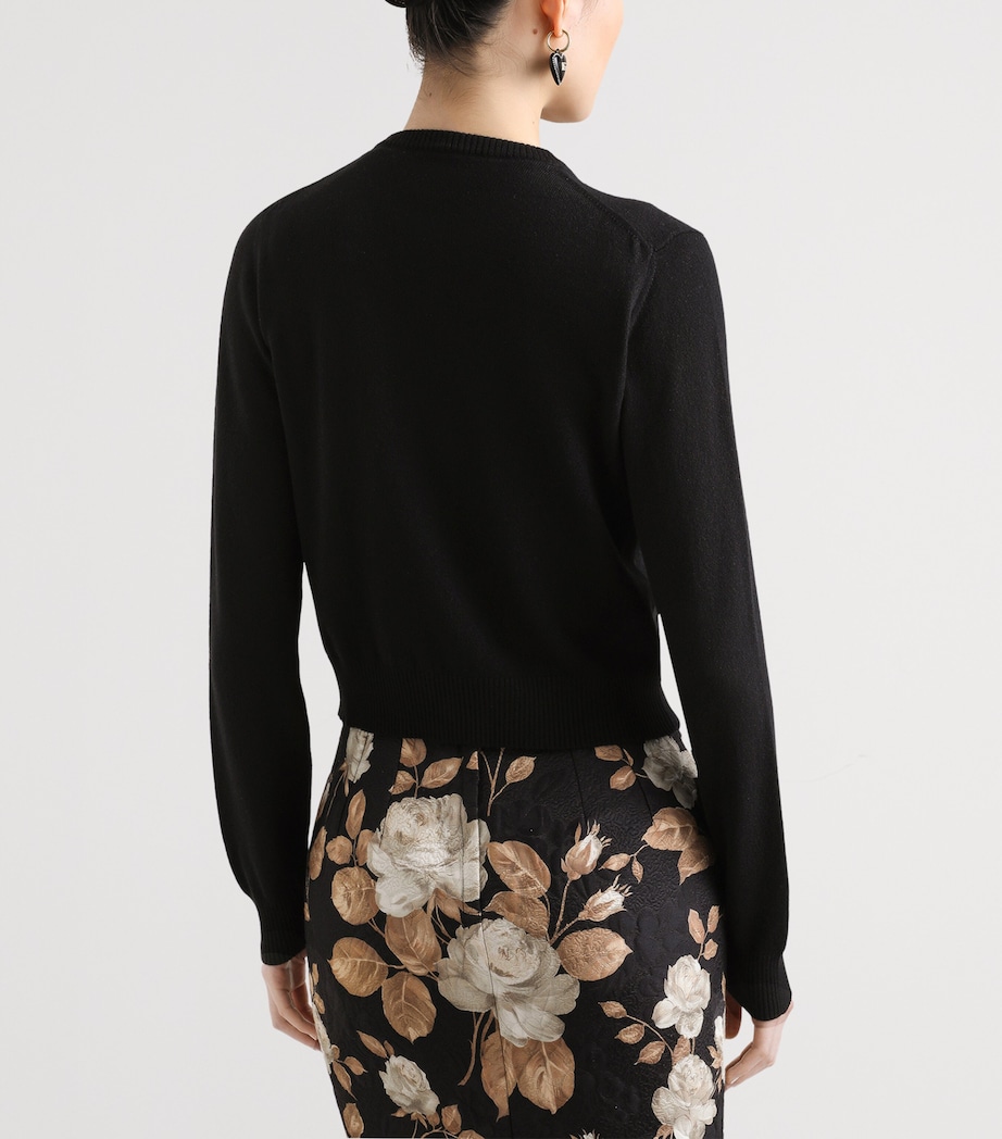 Cashmere Cardigan N0000-BLACK Image 5