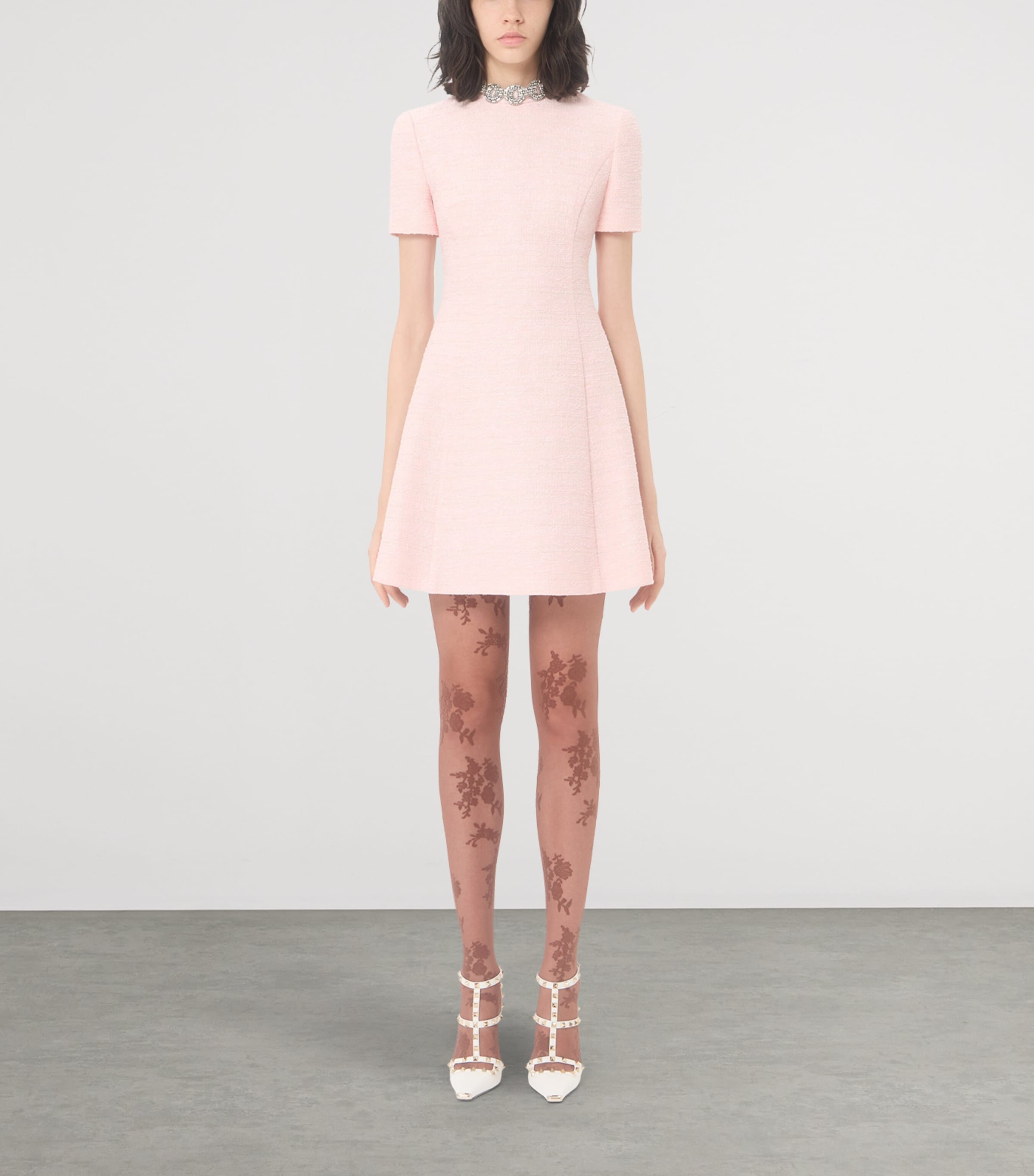 knee length dresses for ladies Valentino Wool & Silk-Blend Bubble Mini Dress