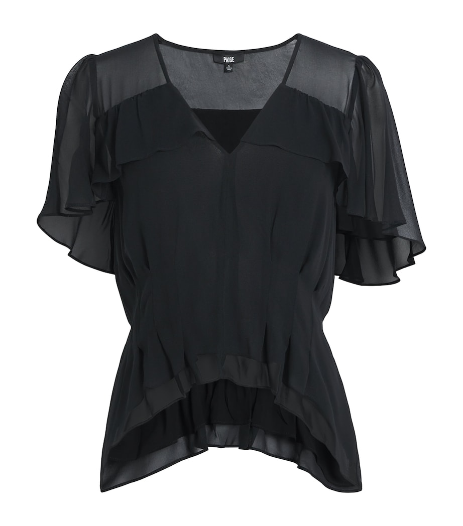 Silk Willa Blouse BLACK Image 1