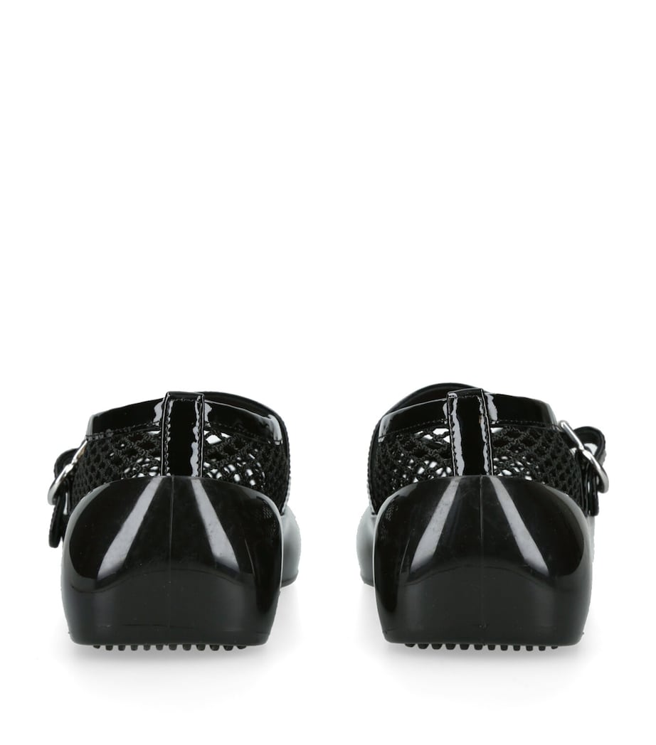 Rubber Ballet Flats BLACK Image 2