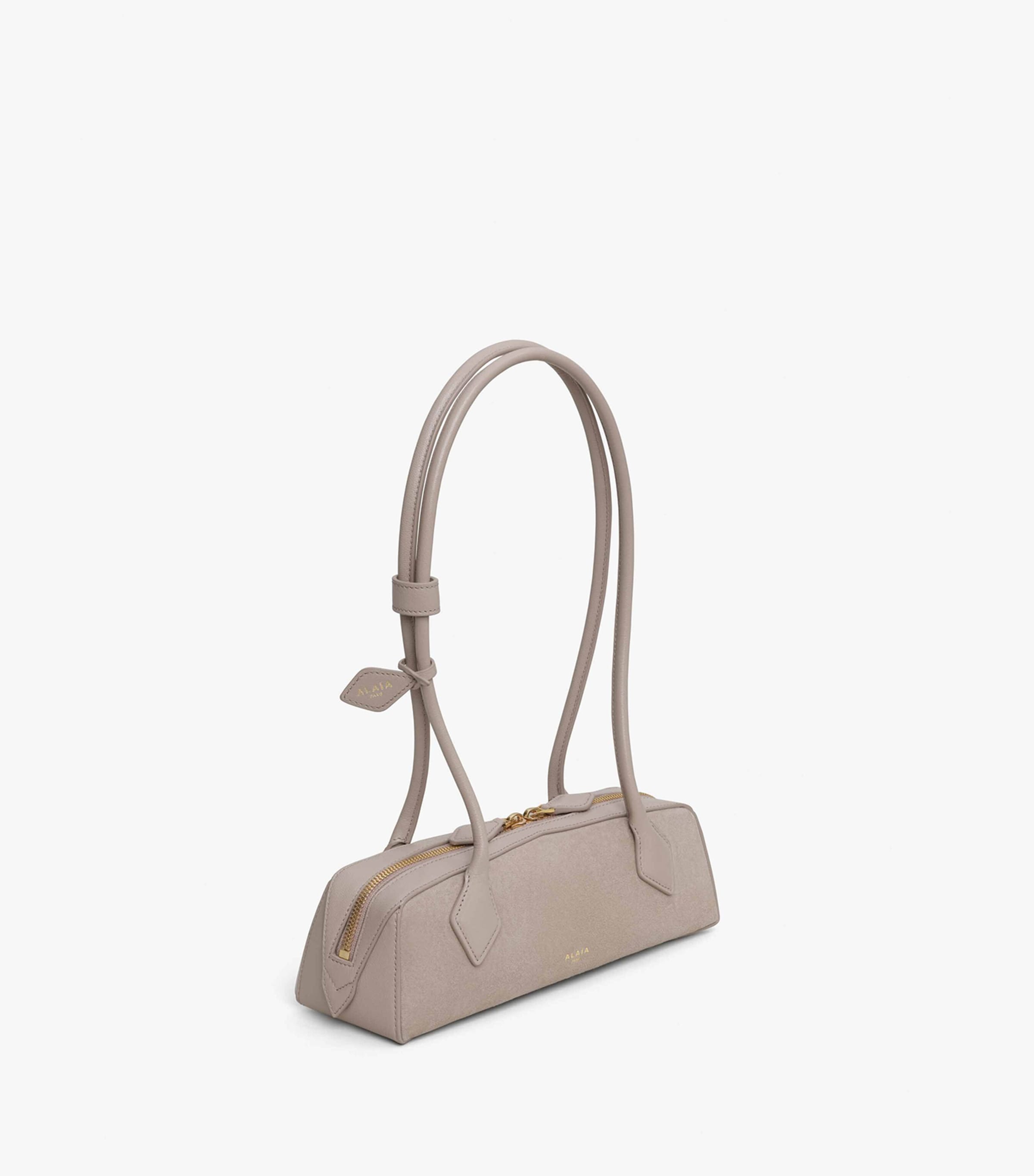 Small Suede Le Teckel Shoulder Bag GREGE Image 3