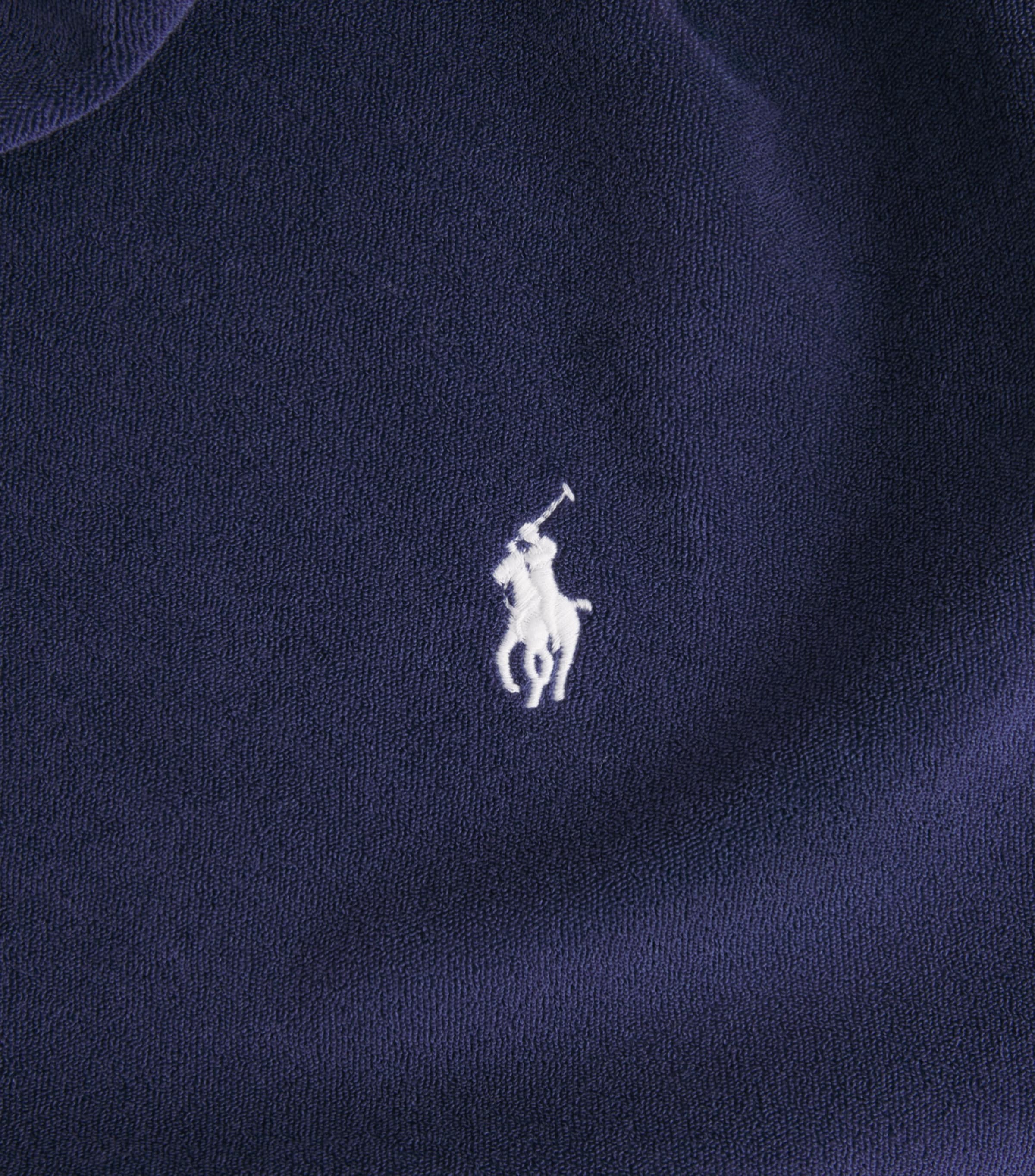 Polo Ralph Lauren Mens Cotton-Blend Terry Cloth T-Shirt Newport Navy Image 6