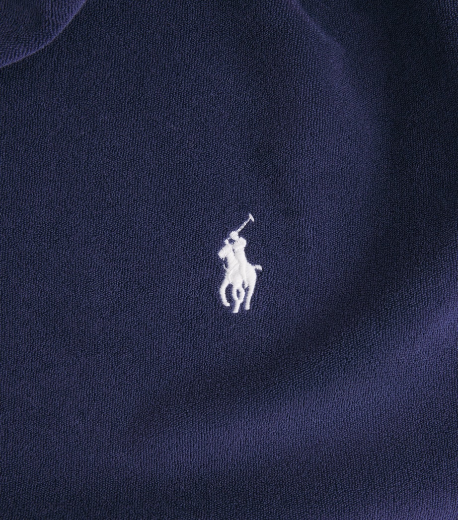 Polo Ralph Lauren Mens Cotton-Blend Terry Cloth T-Shirt Newport Navy Image 6